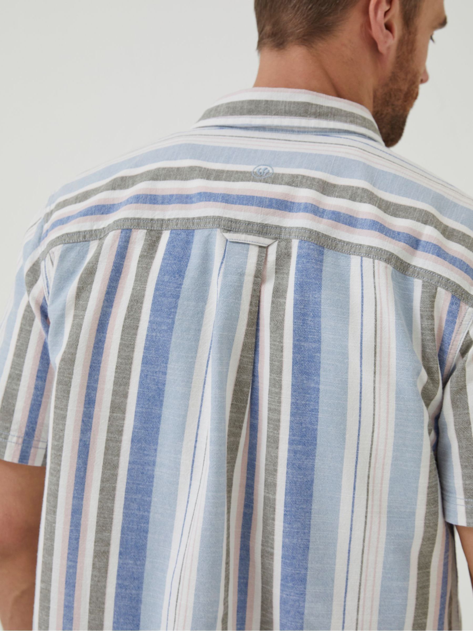 Blue Tynemouth Stripe Shirt - Image 5 of 7