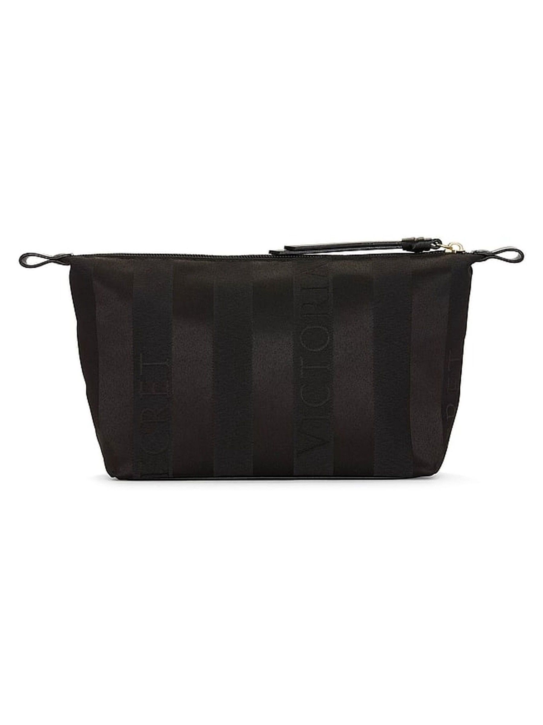 Black Stripe Makeup Bag 2 Piece - Image 2 of 3