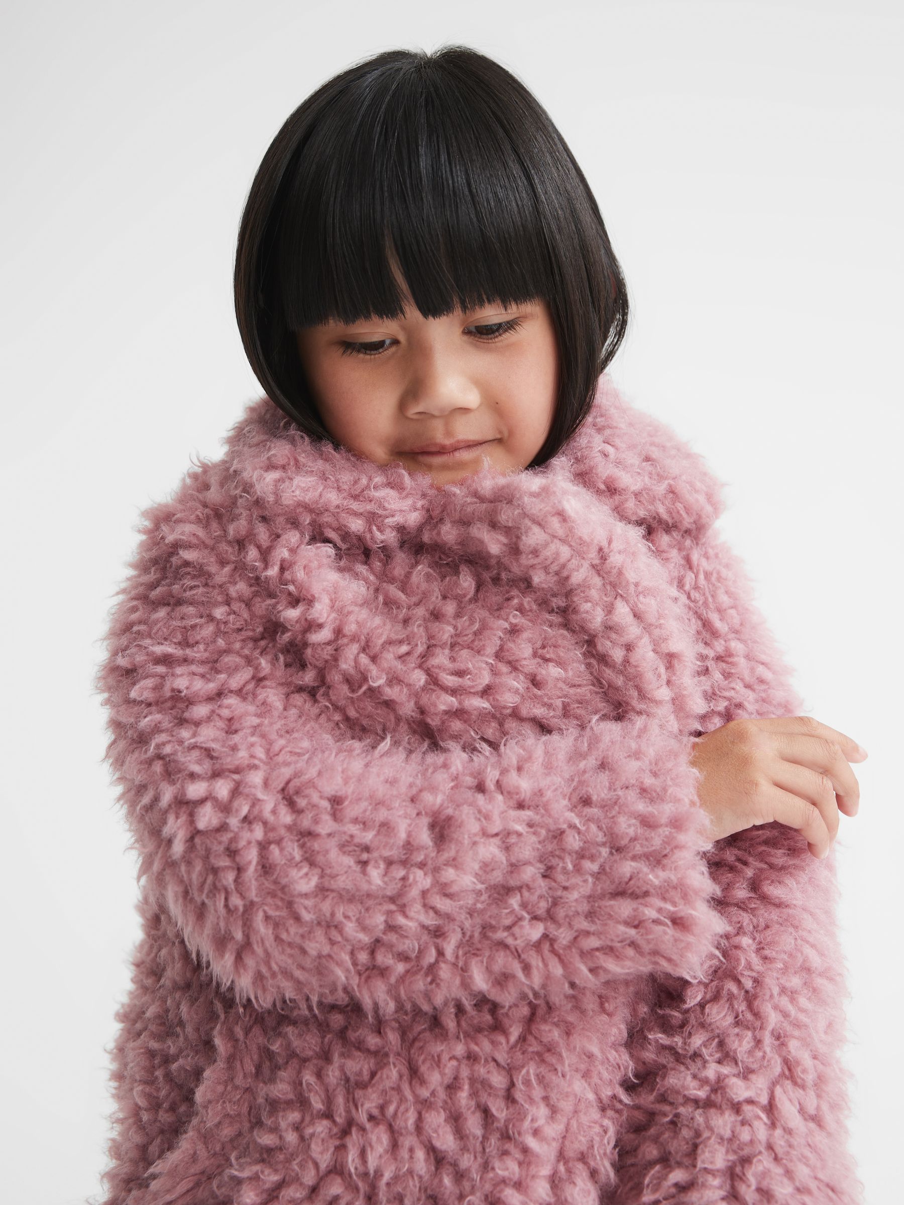 Senior Teddy Coat in Pink - Image 3 of 6