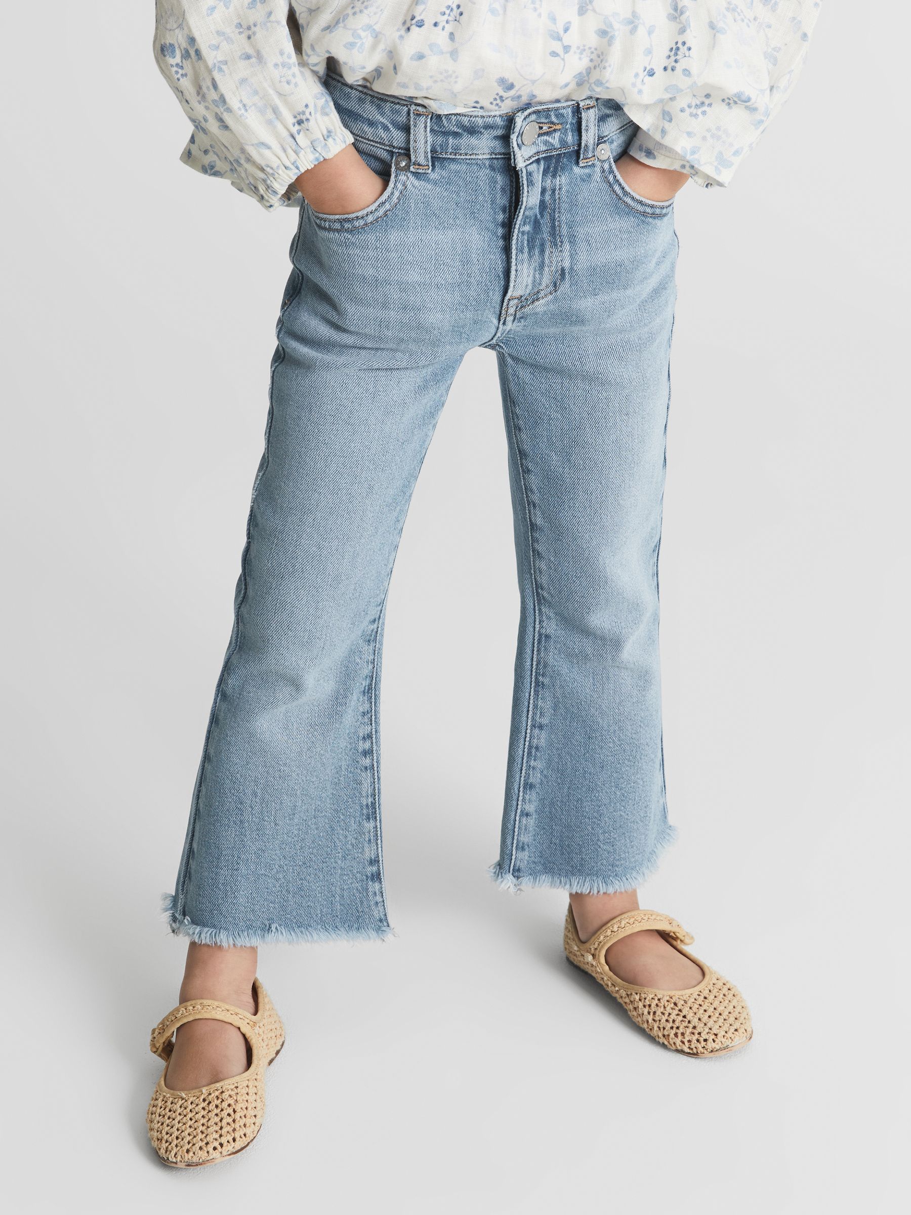 Kick Flare Jeans in Light Blue - Image 3 of 7
