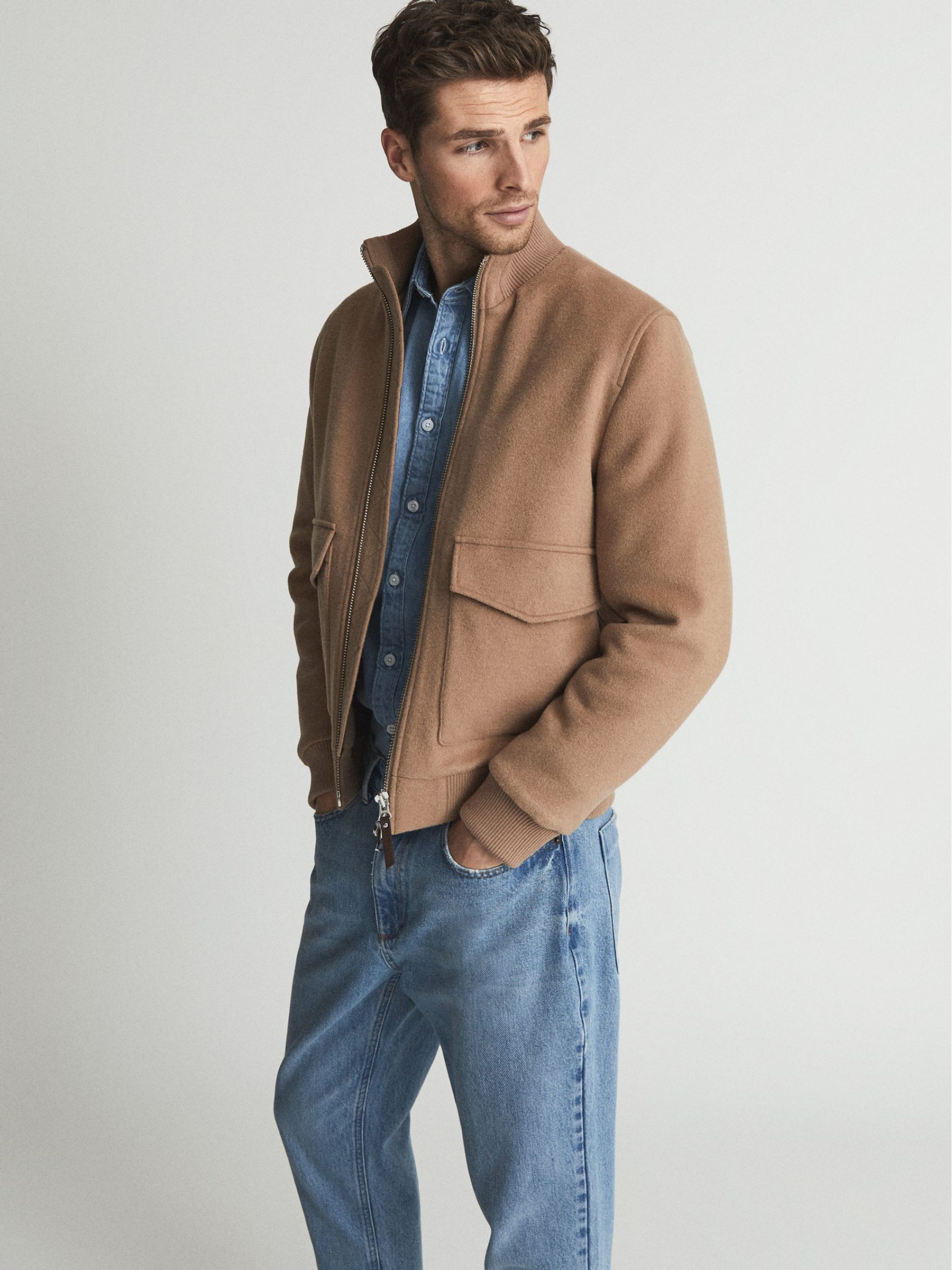 Washed Cropped Jeans in Blue - Image 6 of 6