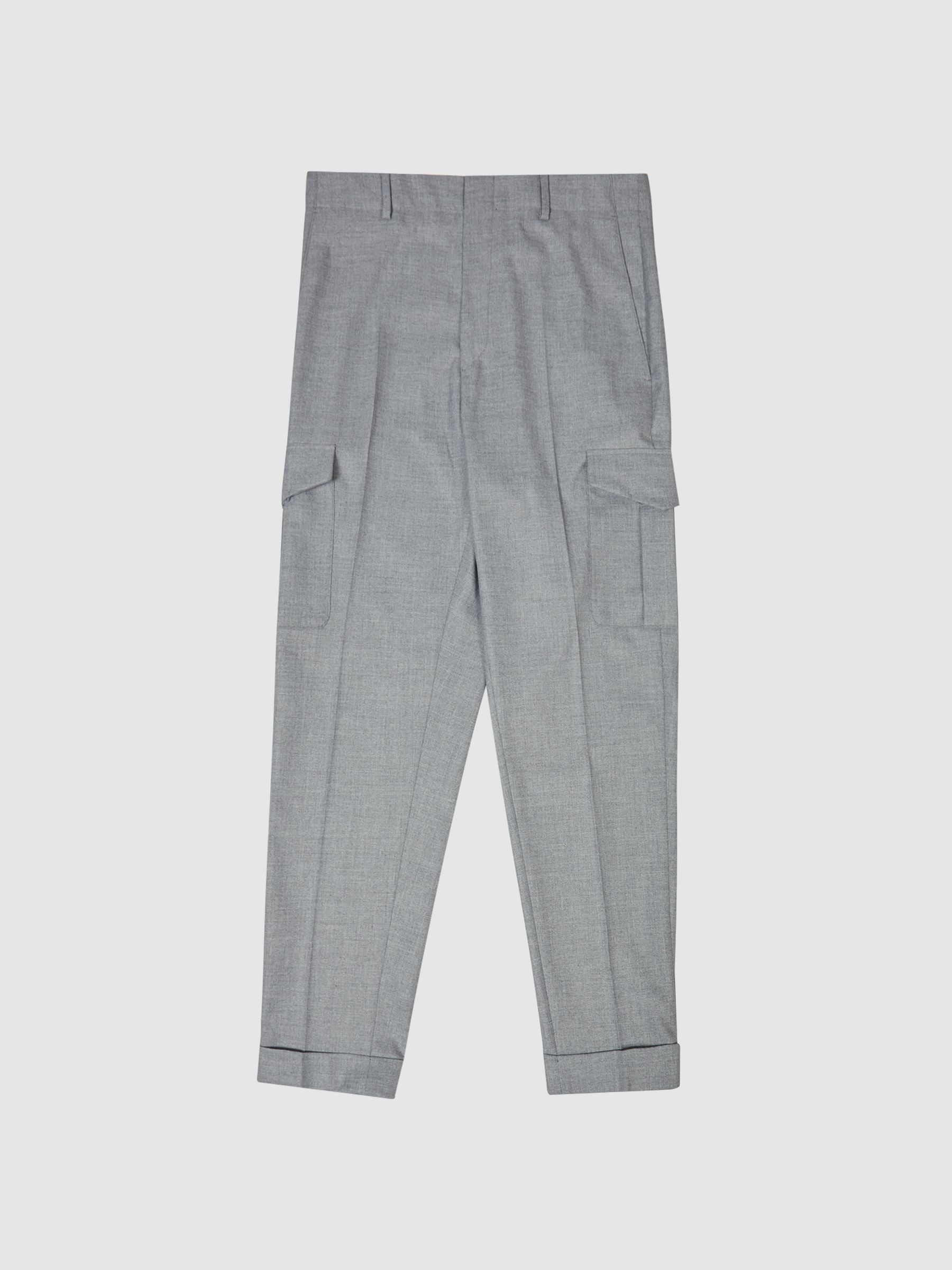 Cargo Pocket Trousers in Grey - Image 2 of 5