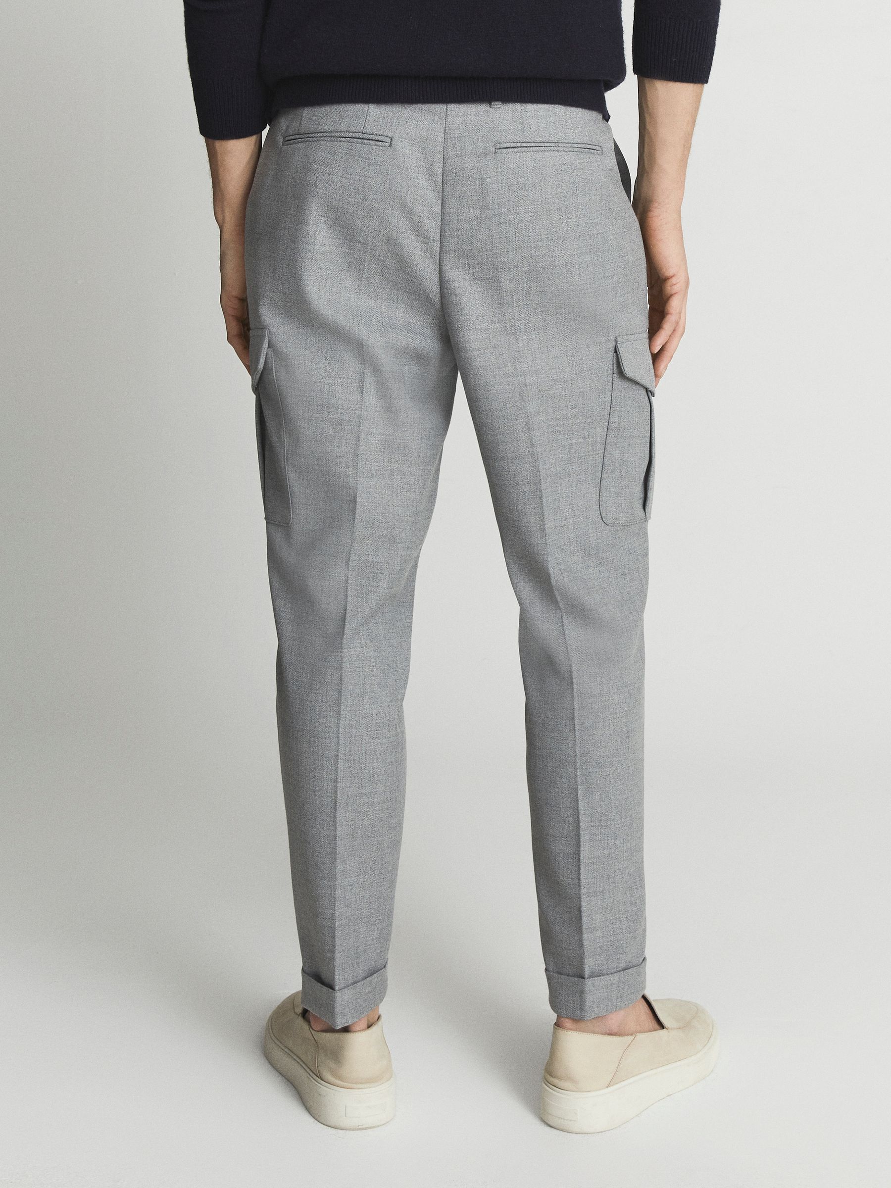 Cargo Pocket Trousers in Grey - Image 5 of 5