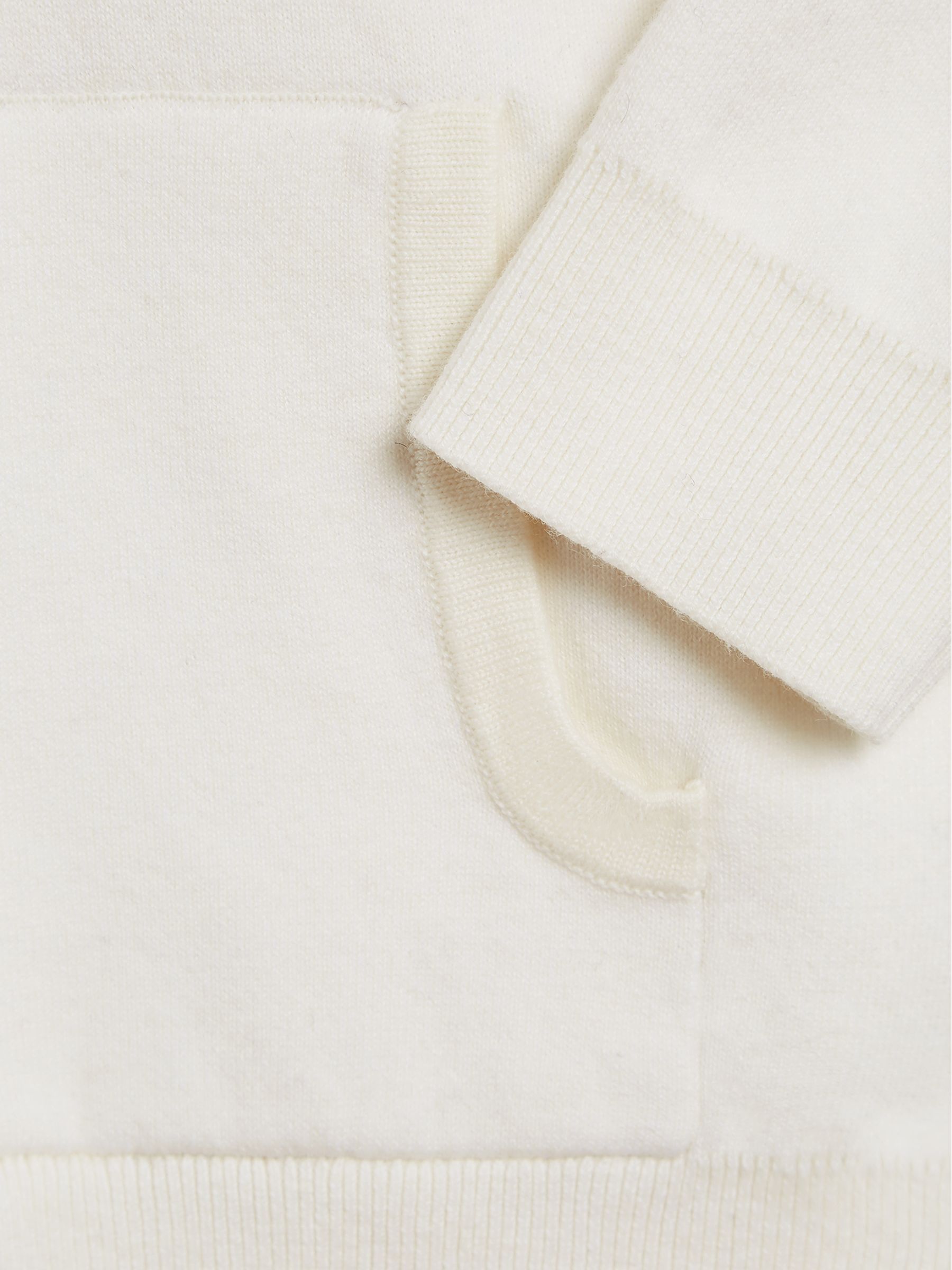 Funnel Neck Half Zip Jumper in Ecru - Image 6 of 6