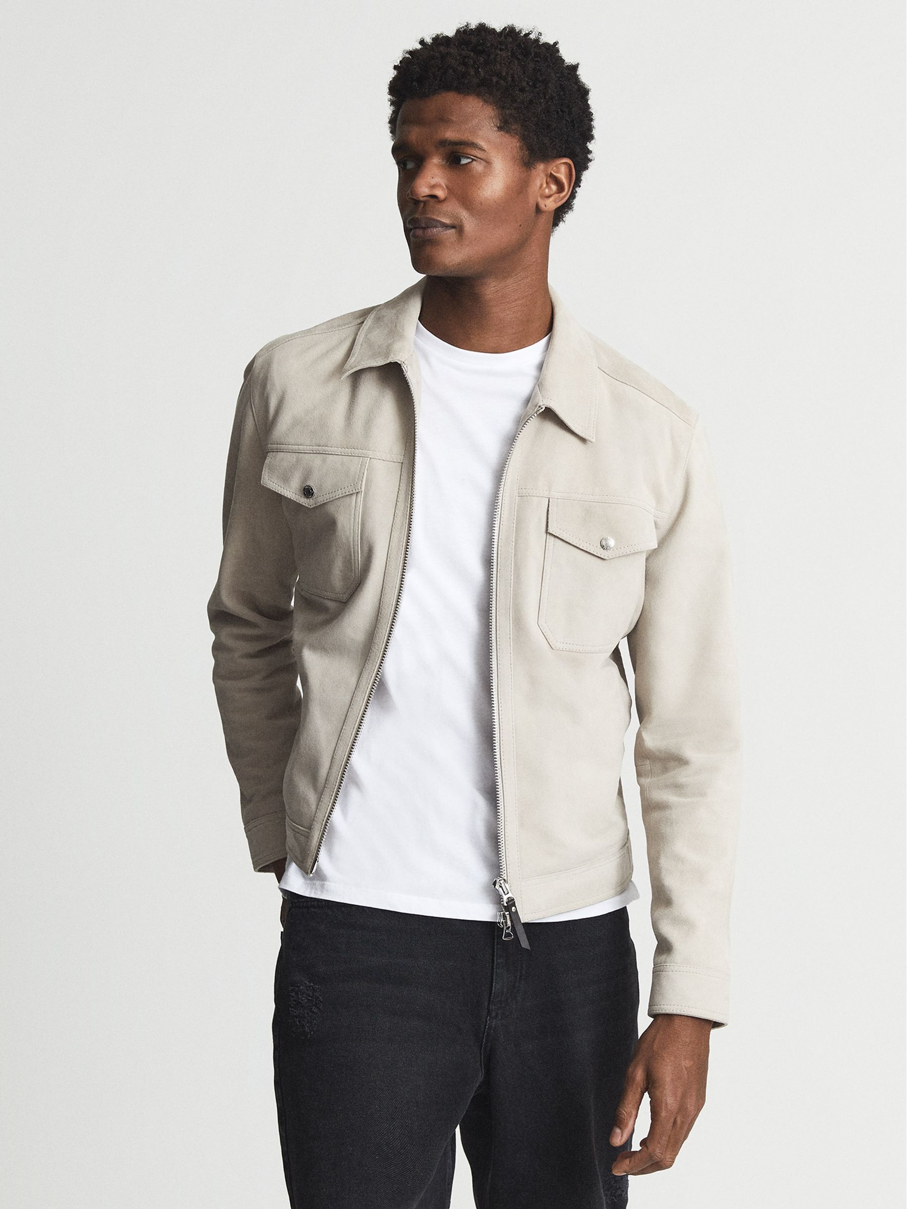 Washed Cropped Jeans in Black - Image 6 of 6