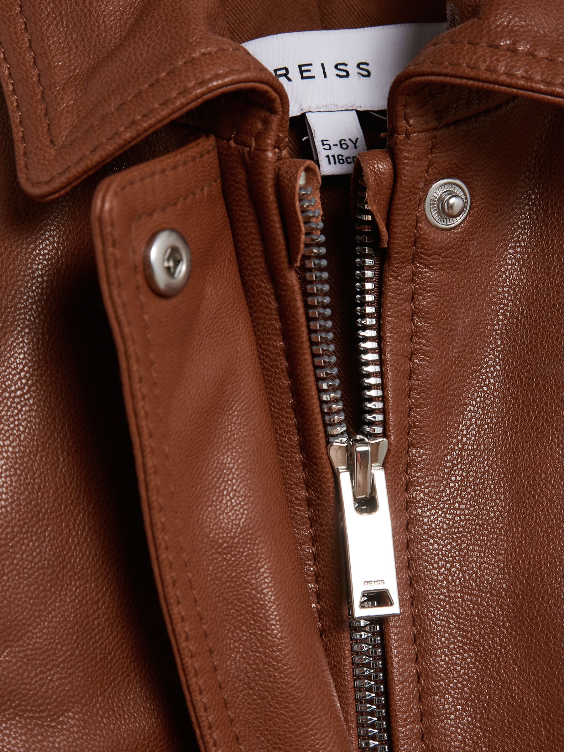 Leather Jacket in Tan - Image 7 of 7