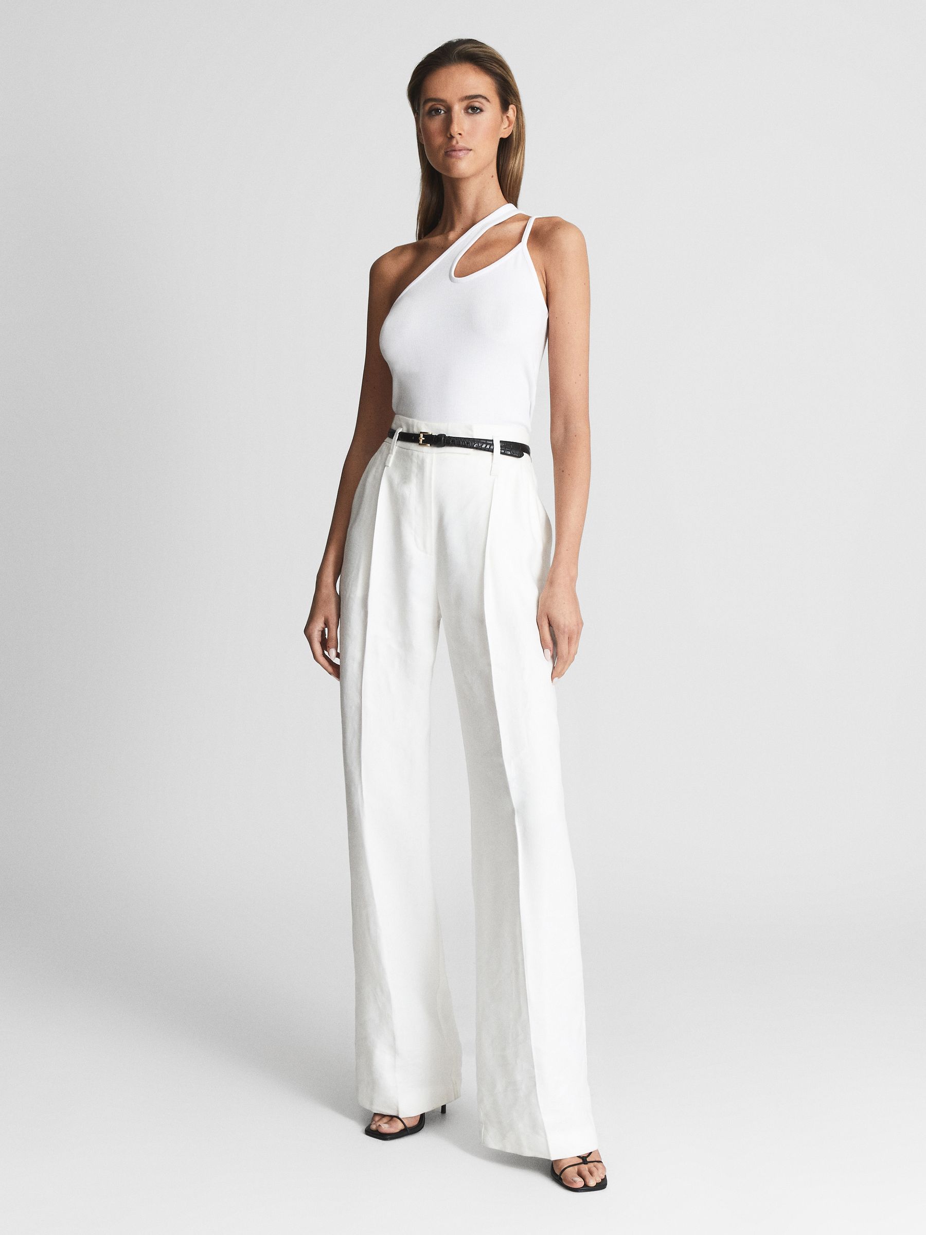 Mini Leather Belt in Black - Image 3 of 7