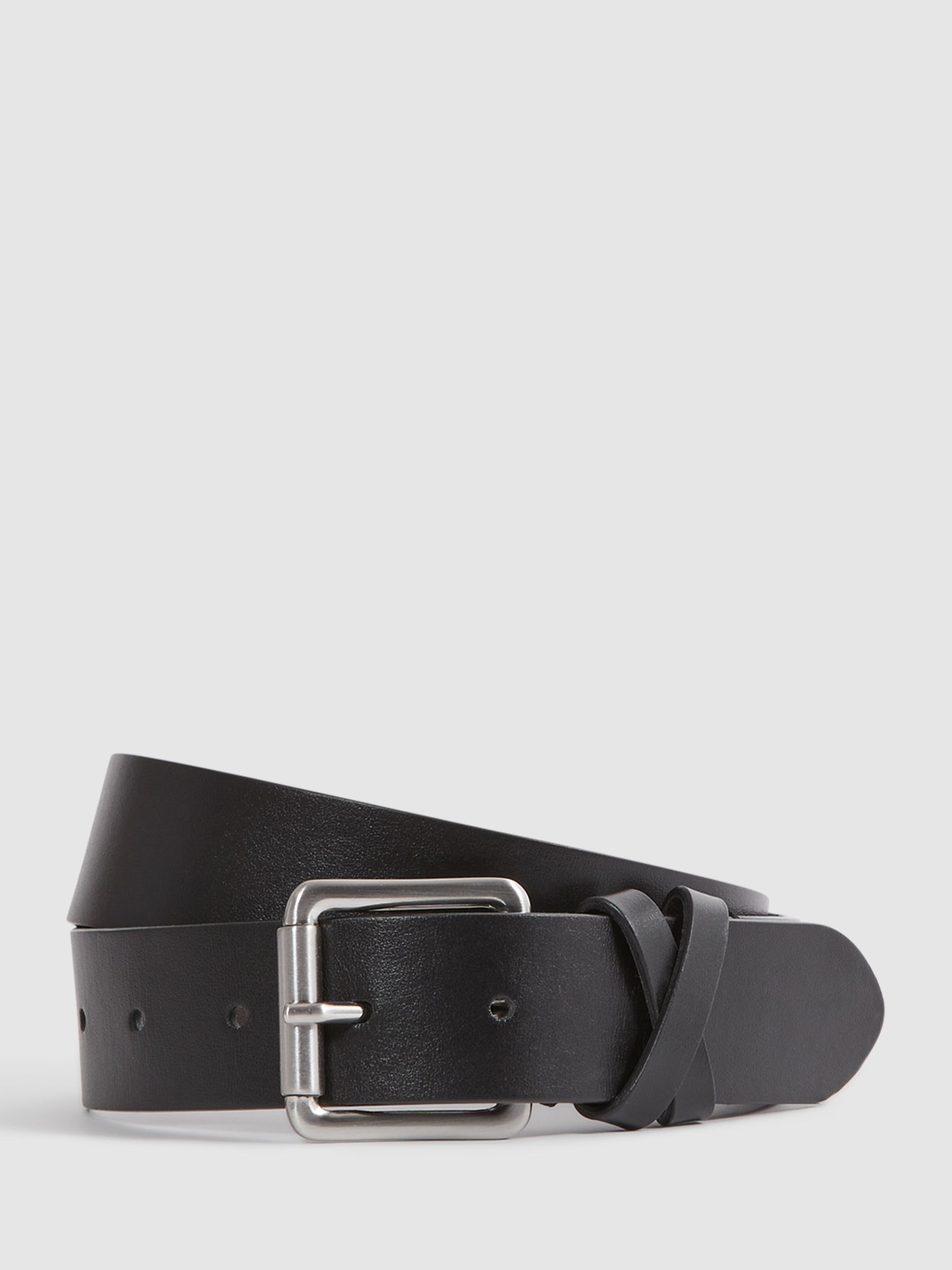 Leather Belt in Black - Image 1 of 5