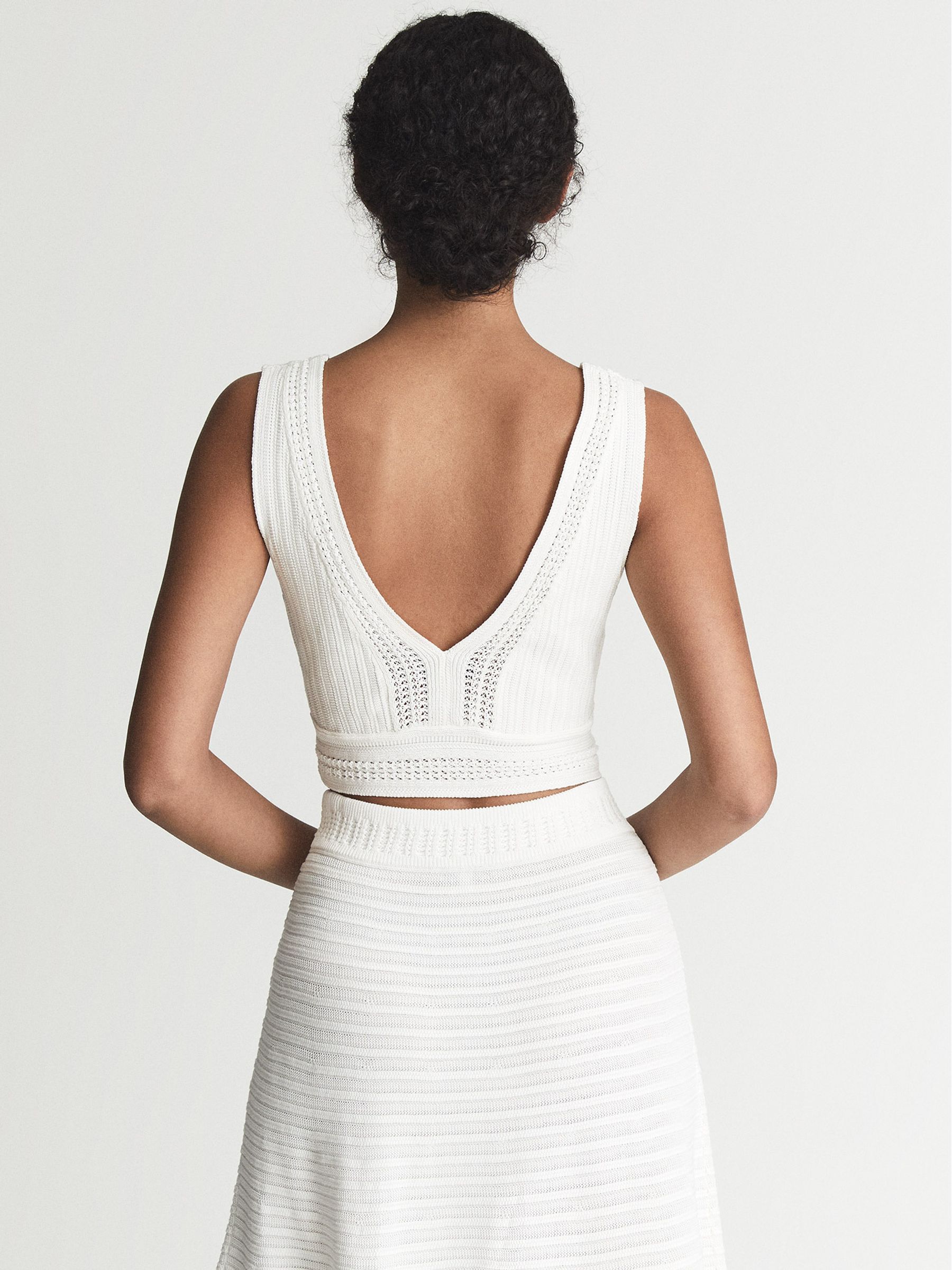 Lace Crop Top in White - Image 5 of 7