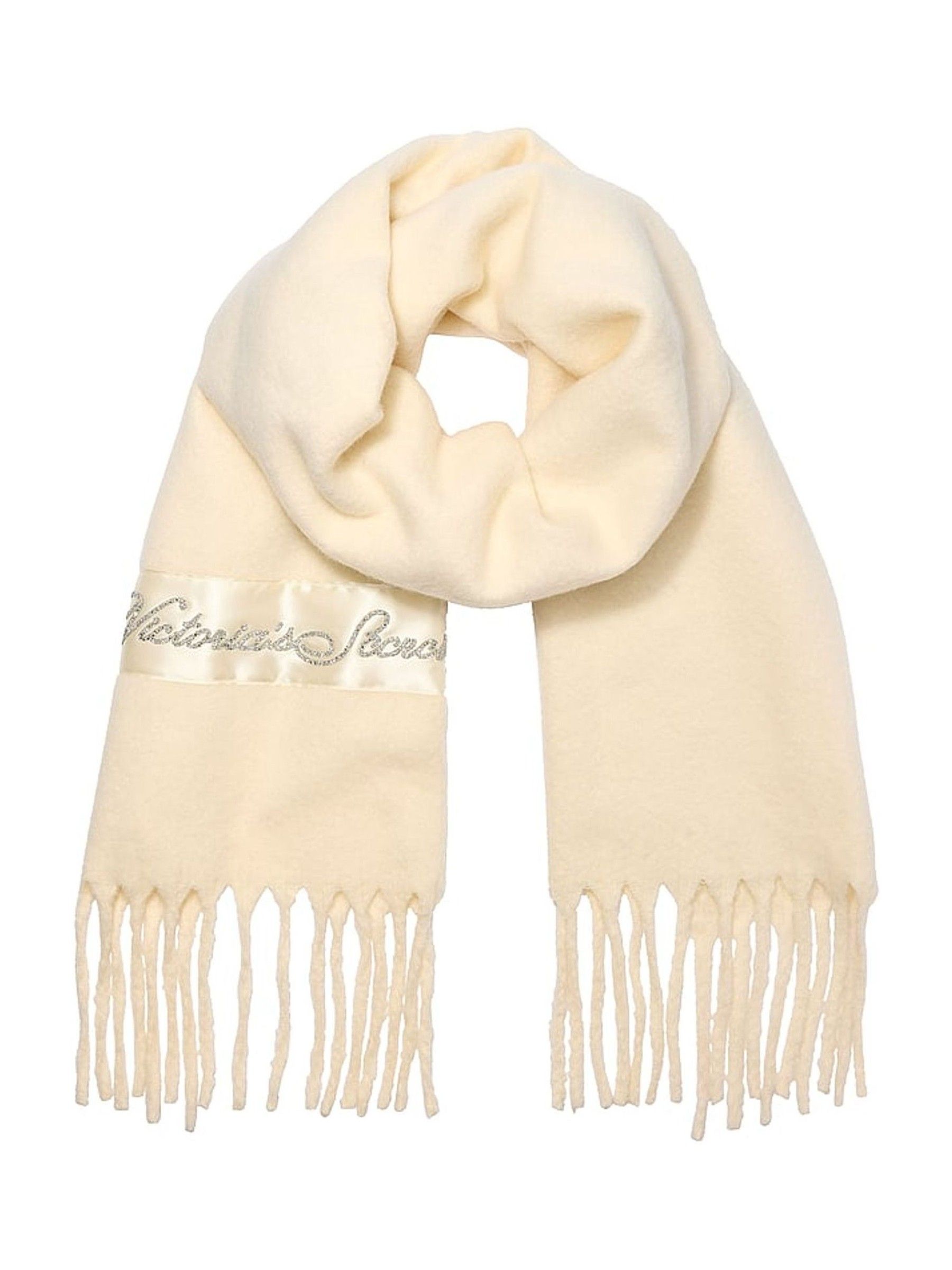 Swan Ivory White Cosy Blanket Scarf - Image 1 of 2