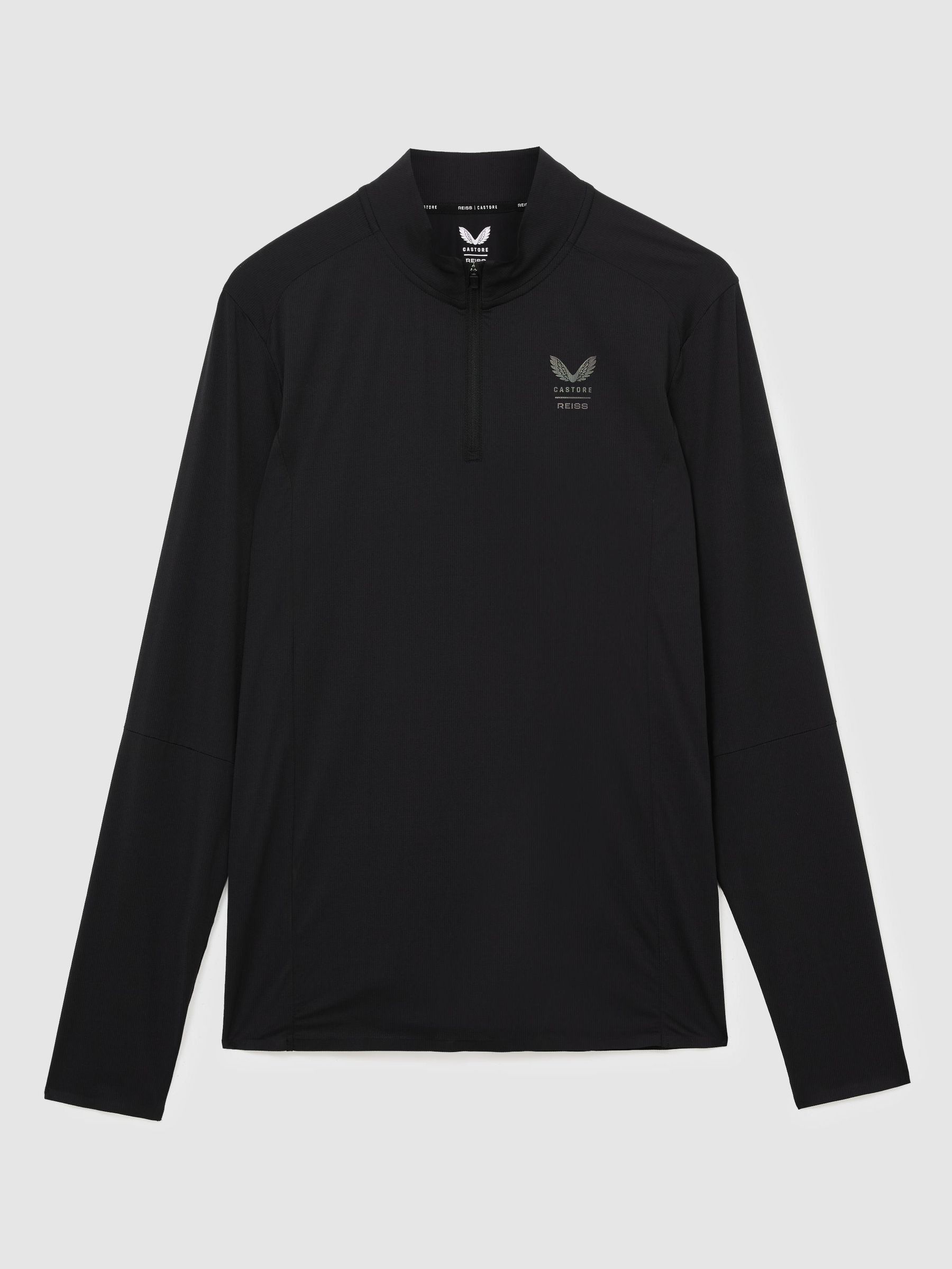 Reiss | Castore Performance Quarter-Zip Top in Black - Image 2 of 10