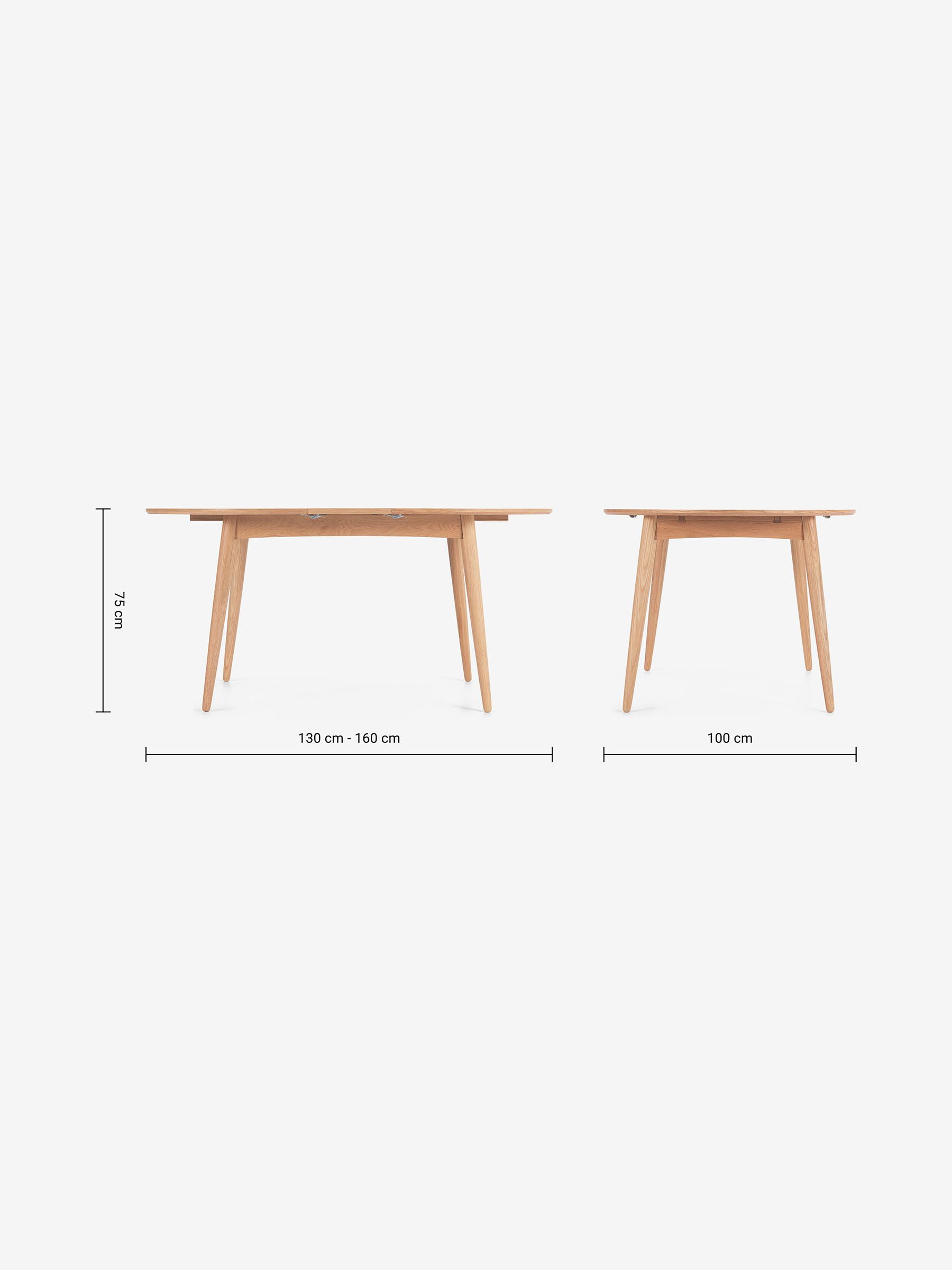 Deauville 4 to 6 Seater Oval Extending Dining Table in Oak - Image 2 of 2