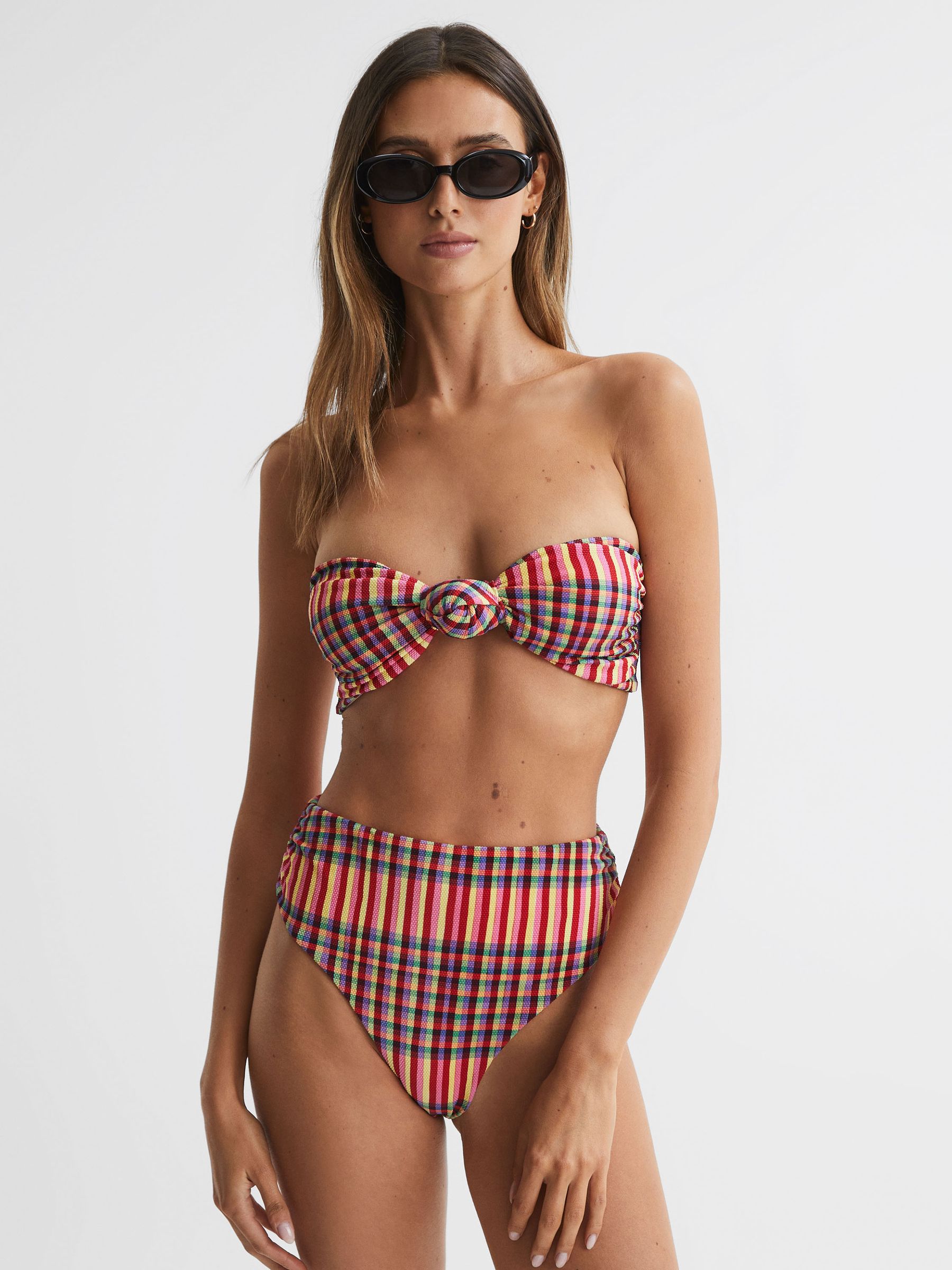 FELLA Bandeau Knot Bikini Top in Havana - Image 1 of 5 FELLA Bandeau Knot Bikini Top in Havana - Image 1 of 5