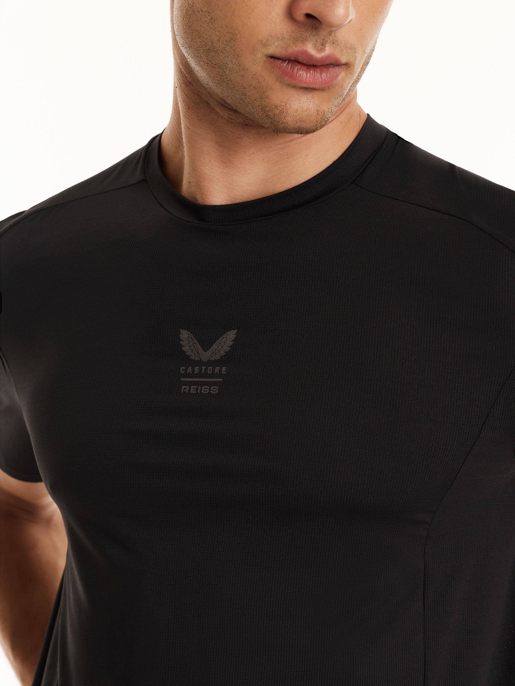 T-shirt Reiss | Castore Performance coupe moderne noir - Image 4 de 10