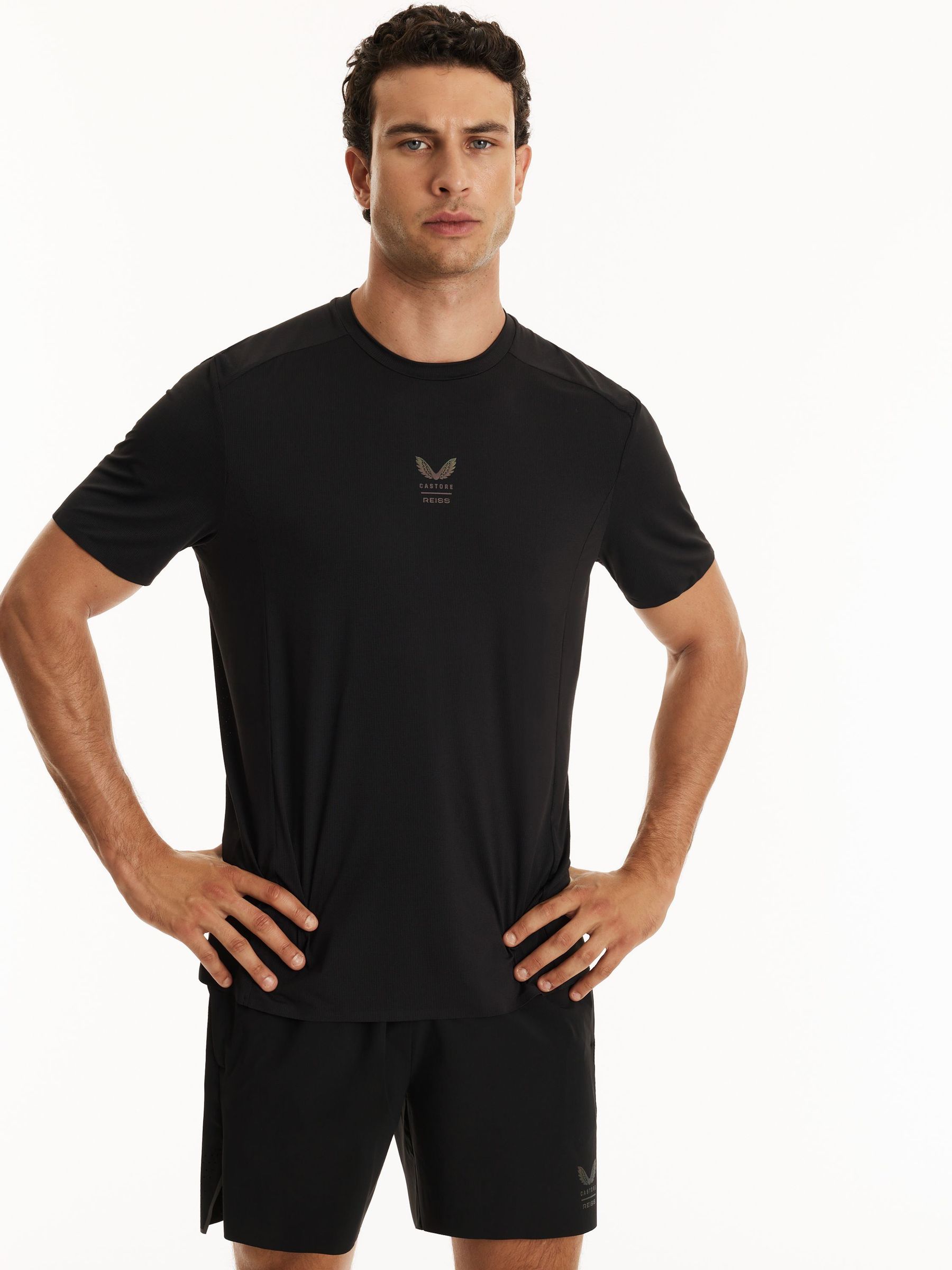 T-shirt Reiss | Castore Performance coupe moderne noir - Image 6 de 10