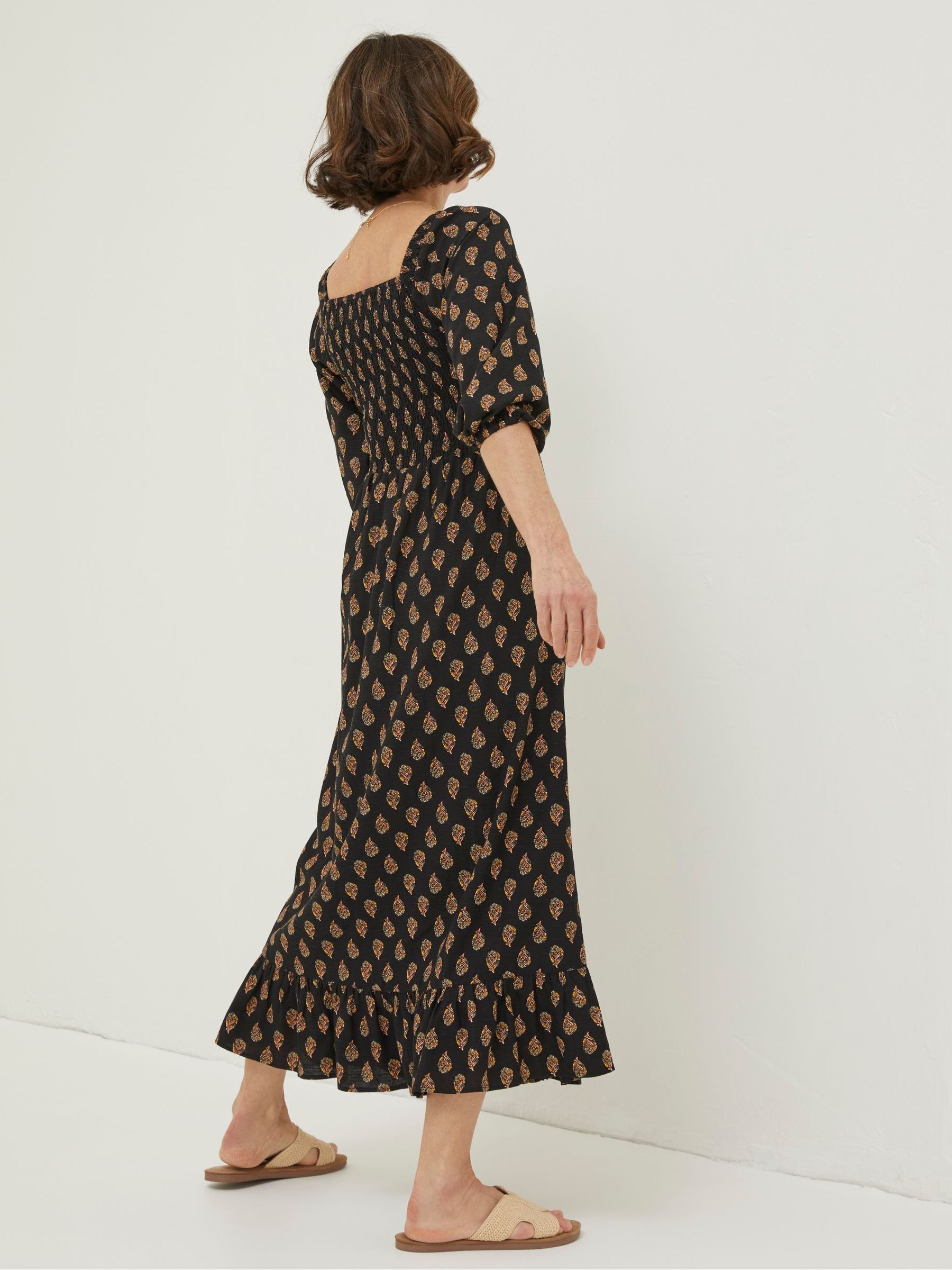Black/Gold Midi Dress - Image 2 of 5