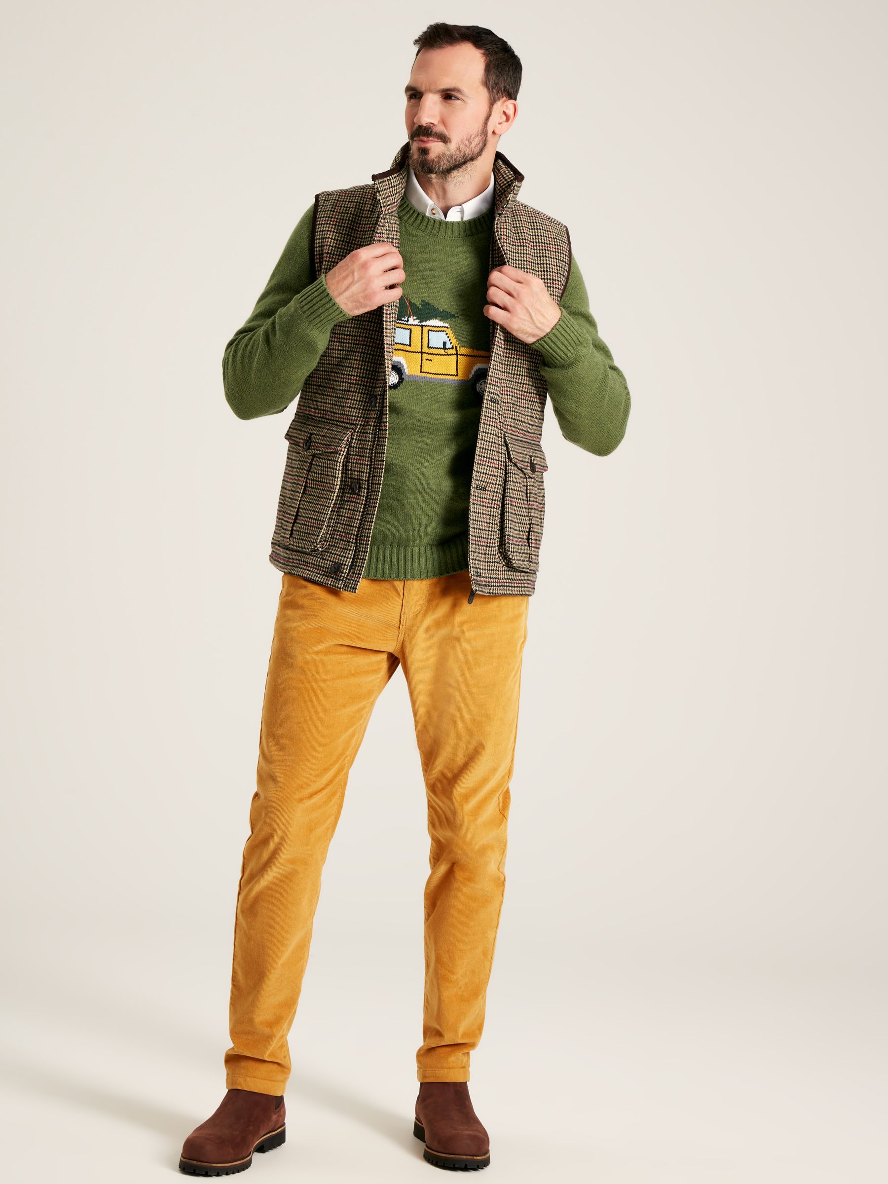 Marriott Brown Tweed Gilet - Image 3 of 8