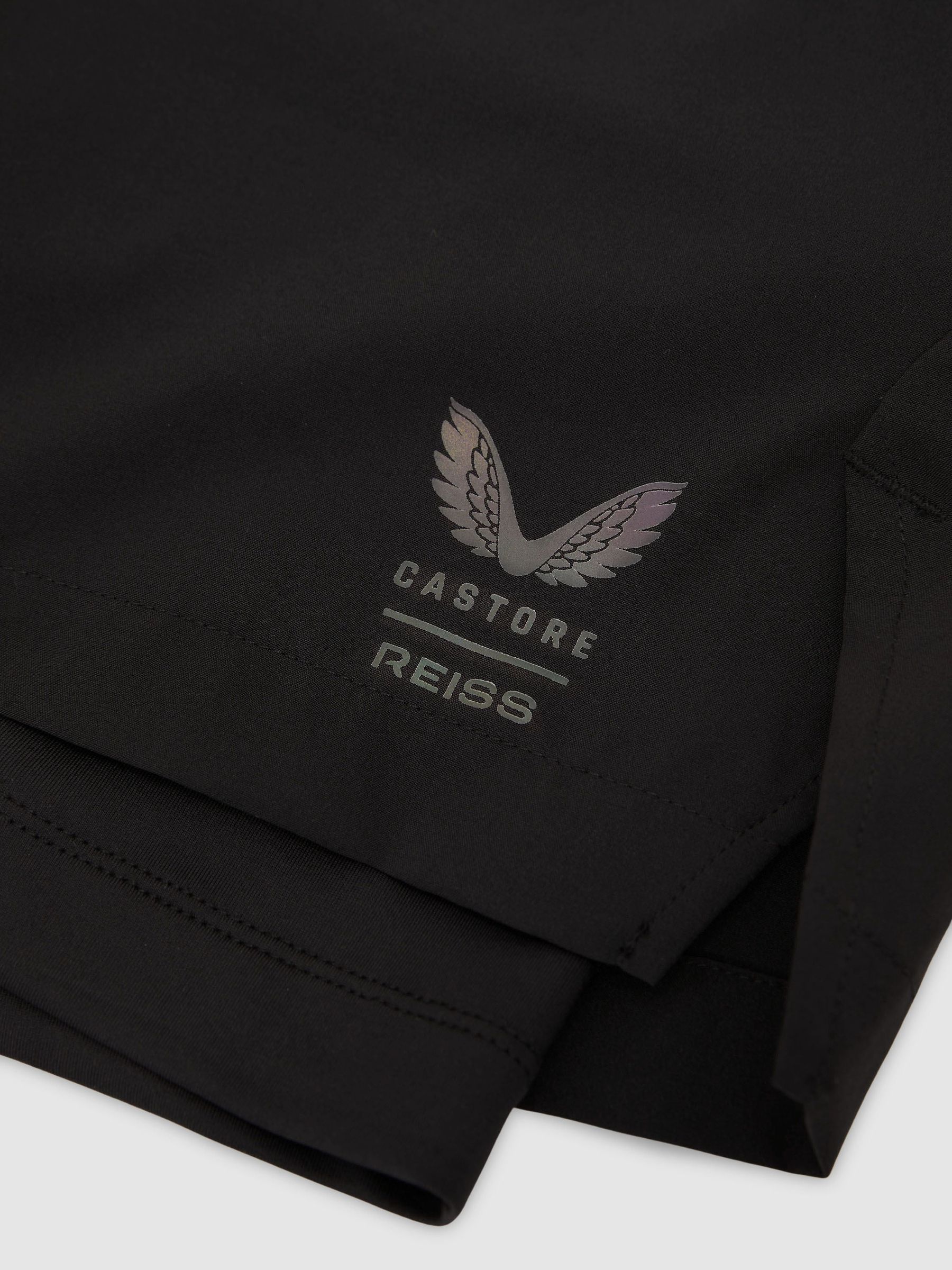 Reiss | Castore 2-in-1 Technical Training Shorts in Black - Image 10 de 10