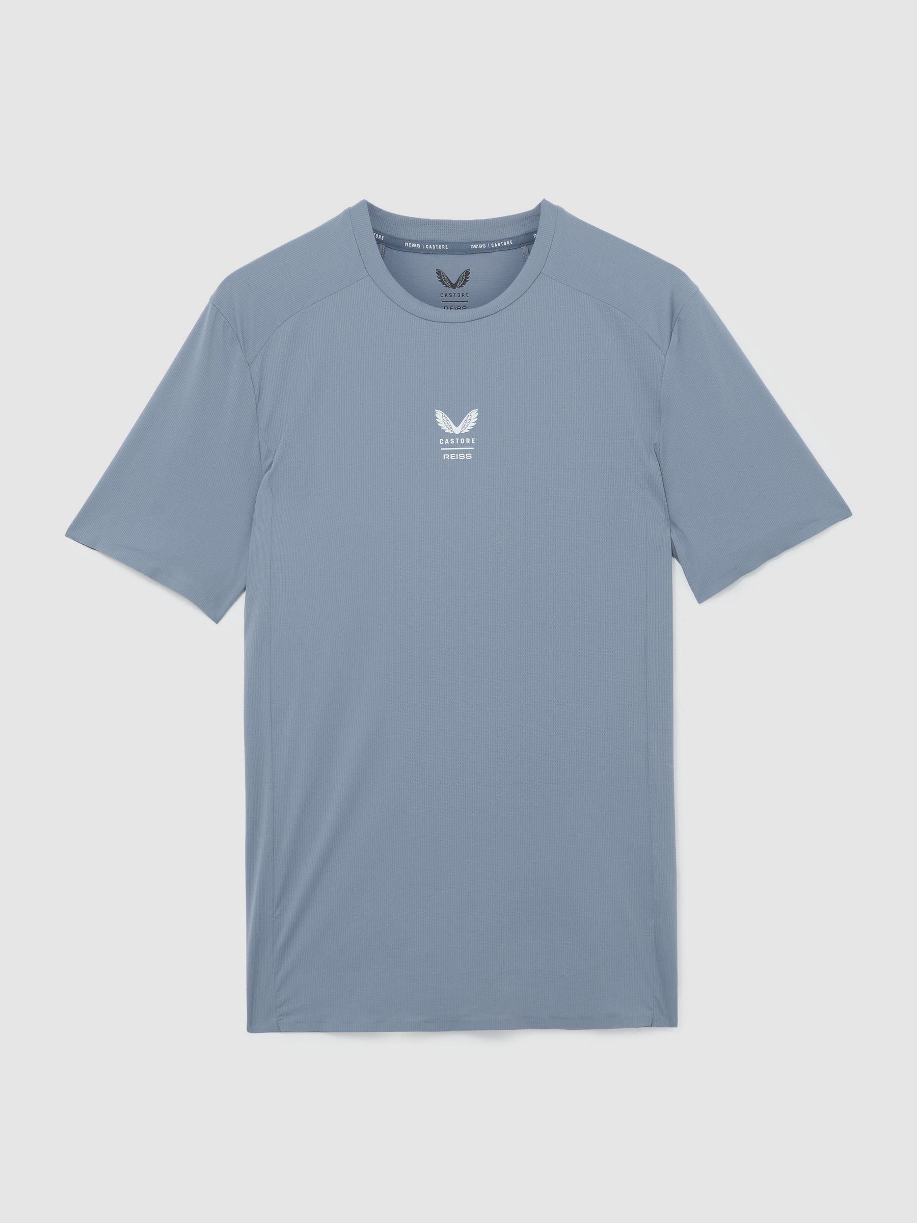 T-shirt Reiss | Castore Performance coupe moderne bleu - Image 2 de 8