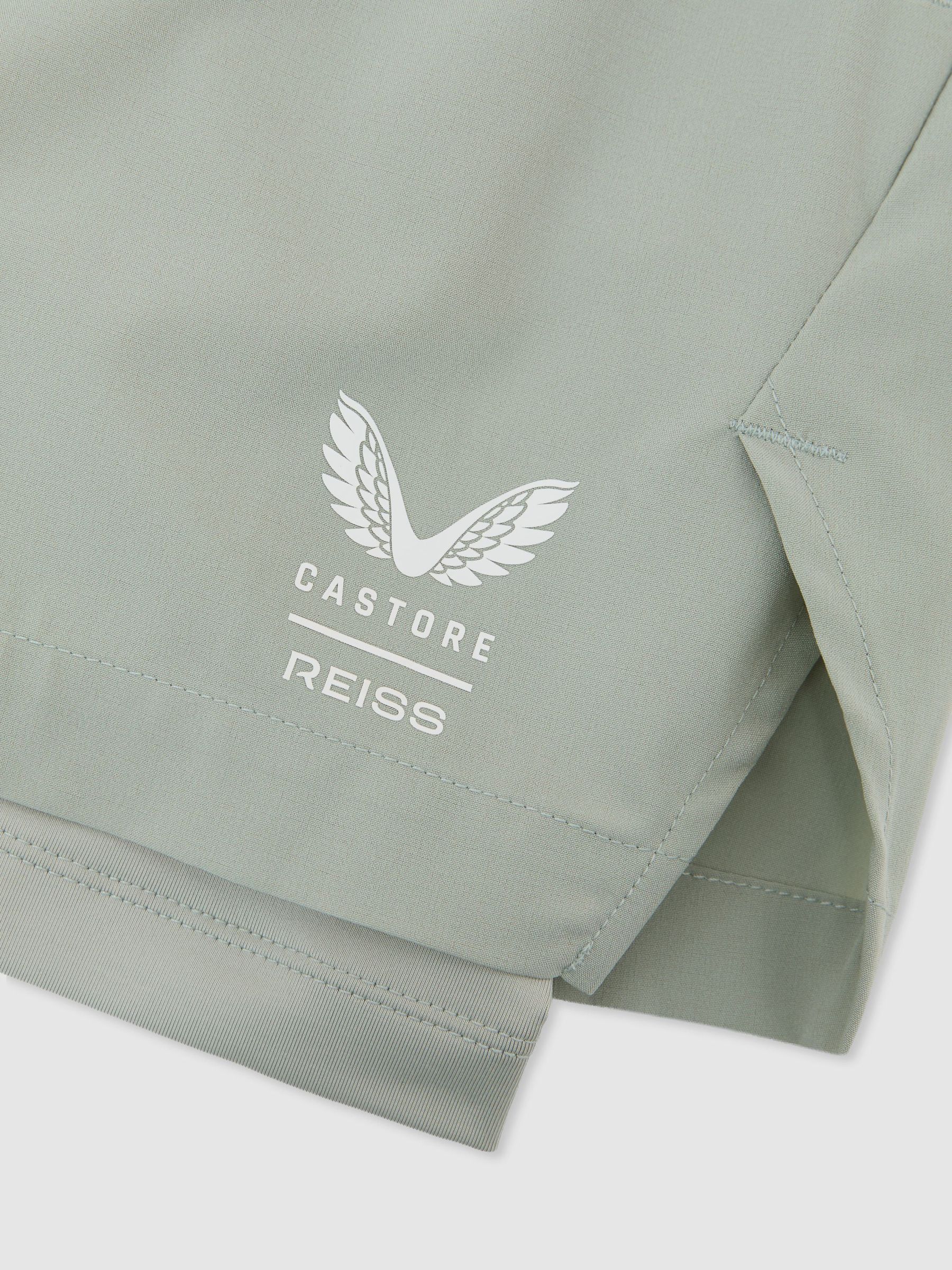 Reiss | Castore 2-in-1 Technical Training Shorts in Light Green - Image 1 de 11 Reiss | Castore 2-in-1 Technical Training Shorts in Light Green - Image 1 de 11