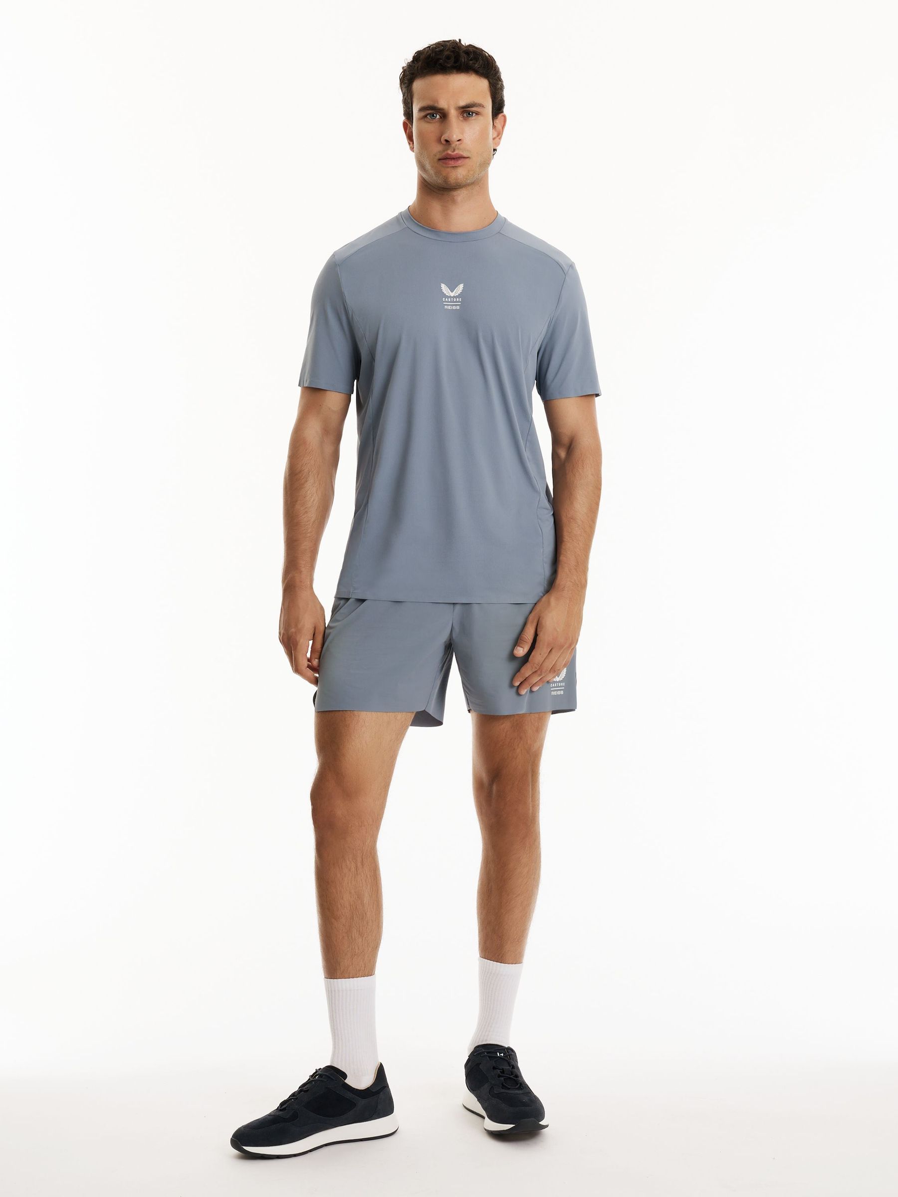 Reiss | Castore 5-Inch Training Shorts in Blue - Image 3 de 9