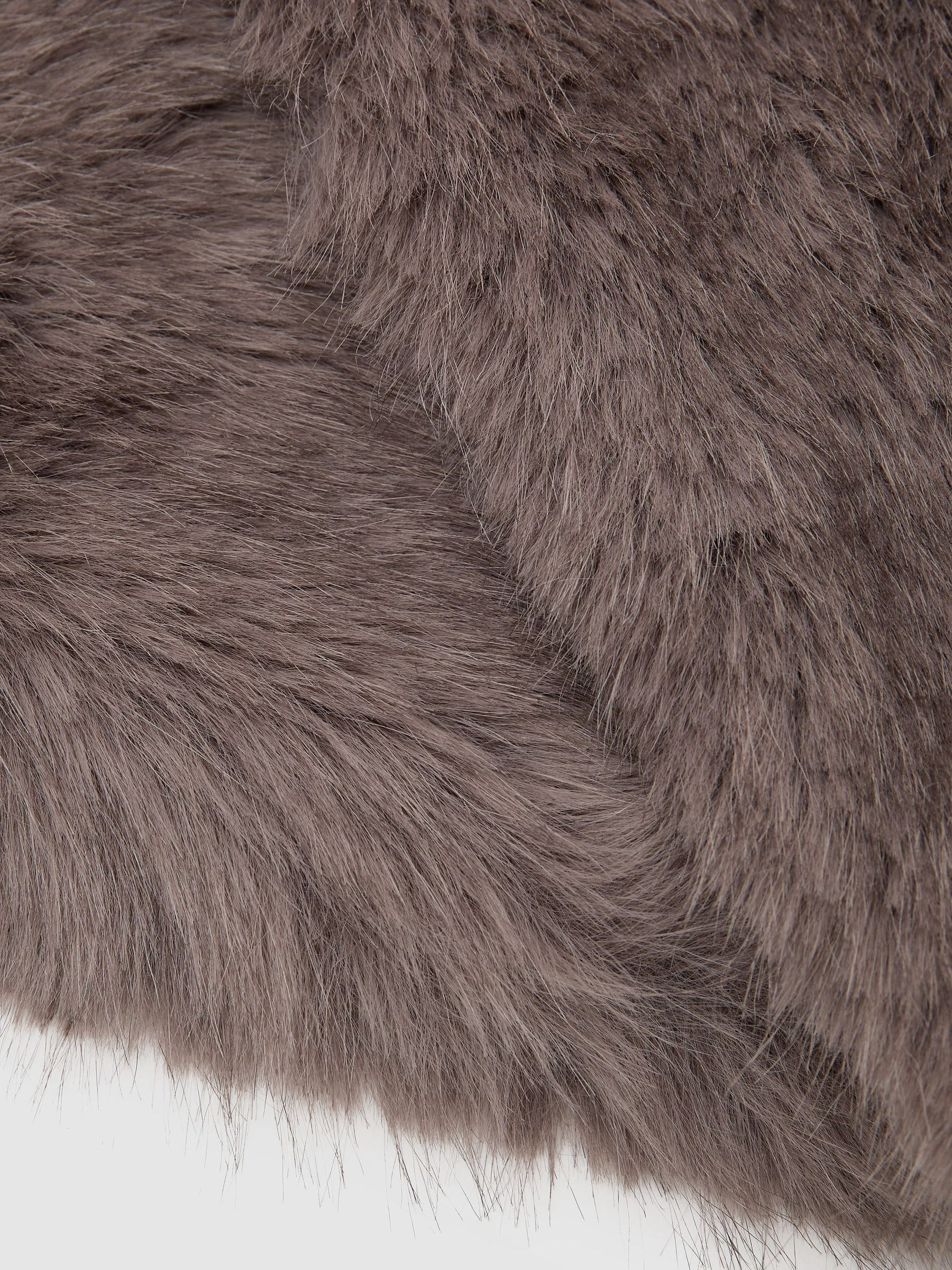 Faux-Fur Collar in Taupe - Image 5 of 5