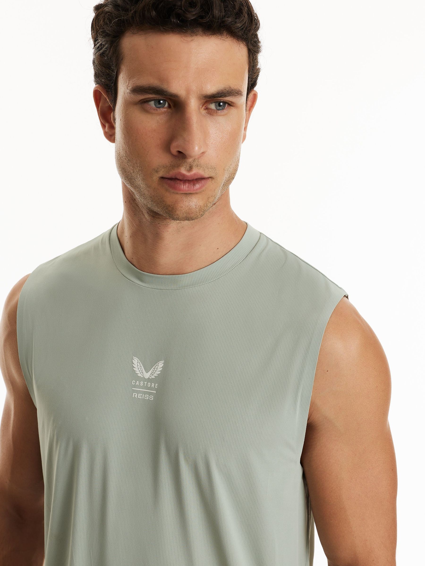 Reiss | Castore Débardeur de performance vert clair - Image 5 de 8