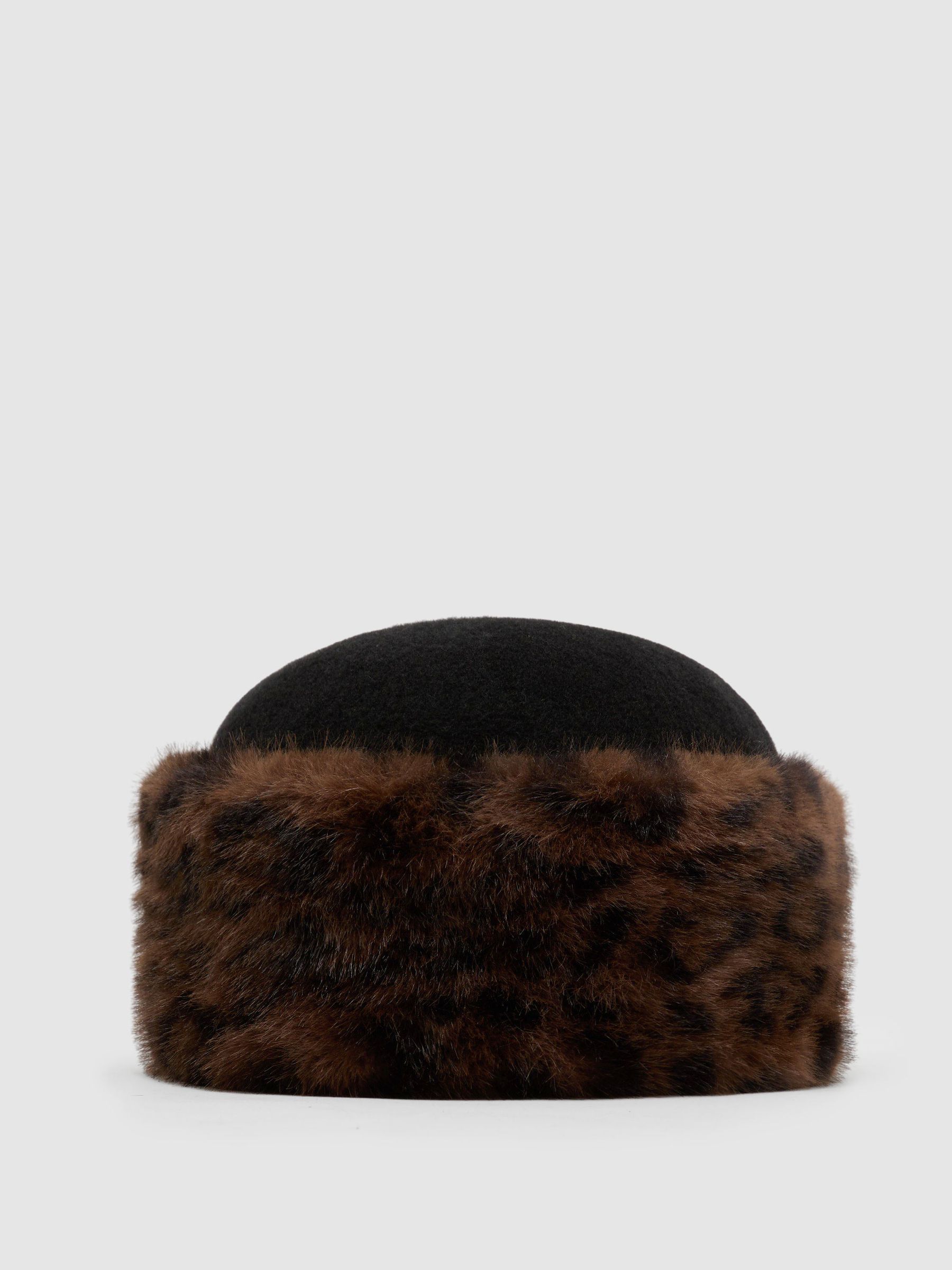 Faux Fur Hat in Black - Image 2 of 4