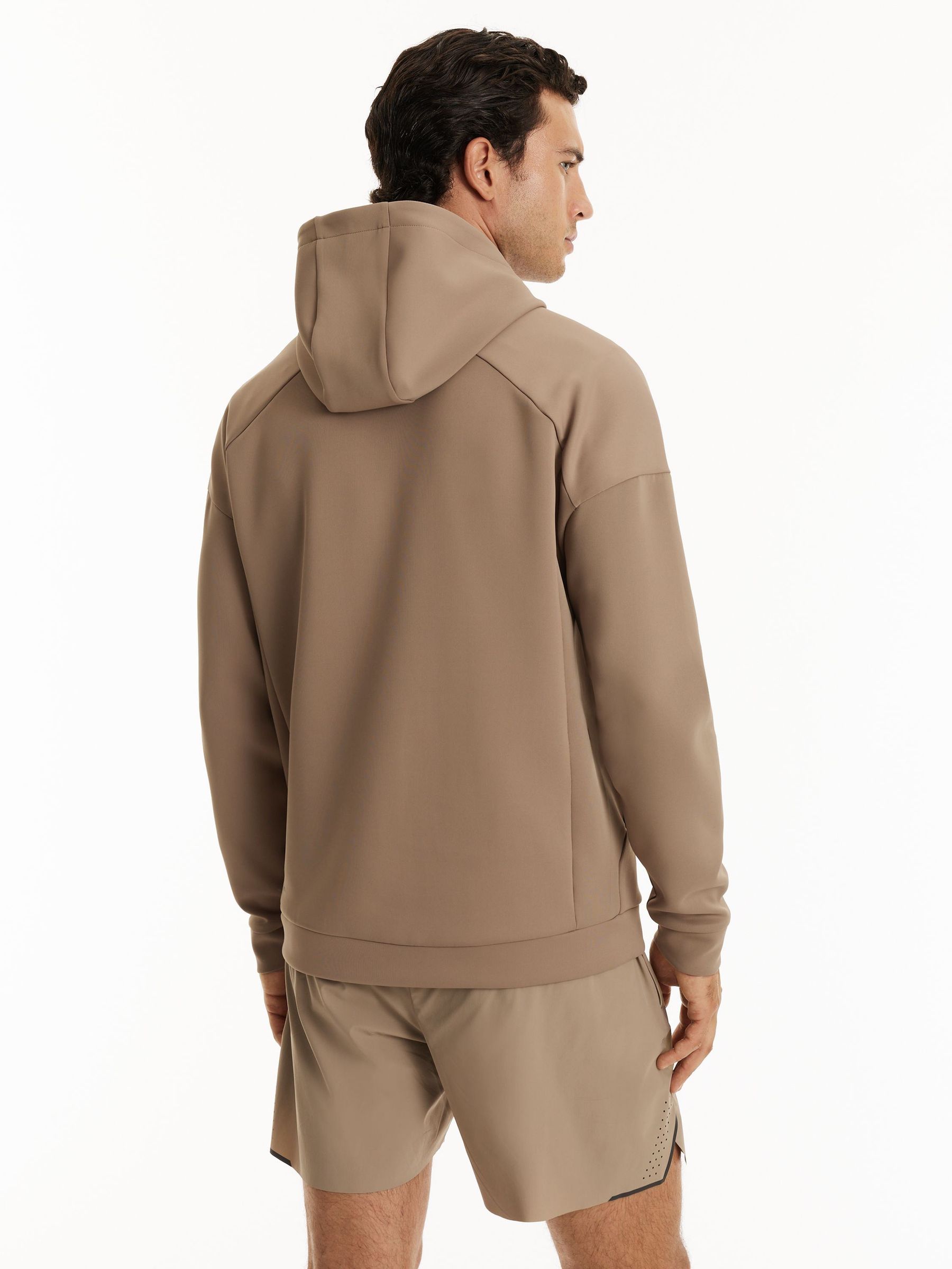 Reiss | Castore Sweat à capuche technique flexible beige - Image 6 de 9