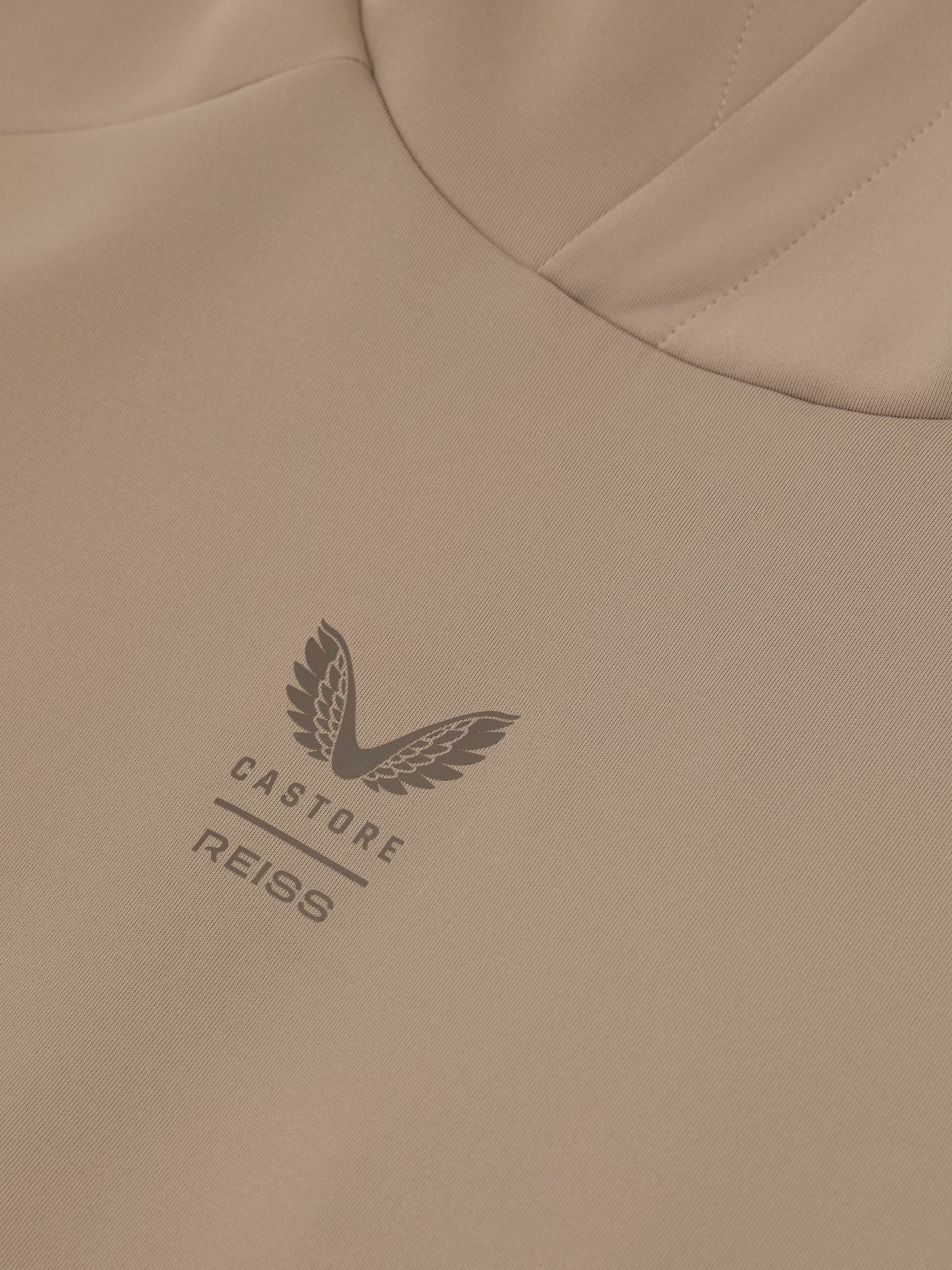 Reiss | Castore Sweat à capuche technique flexible beige - Image 9 de 9