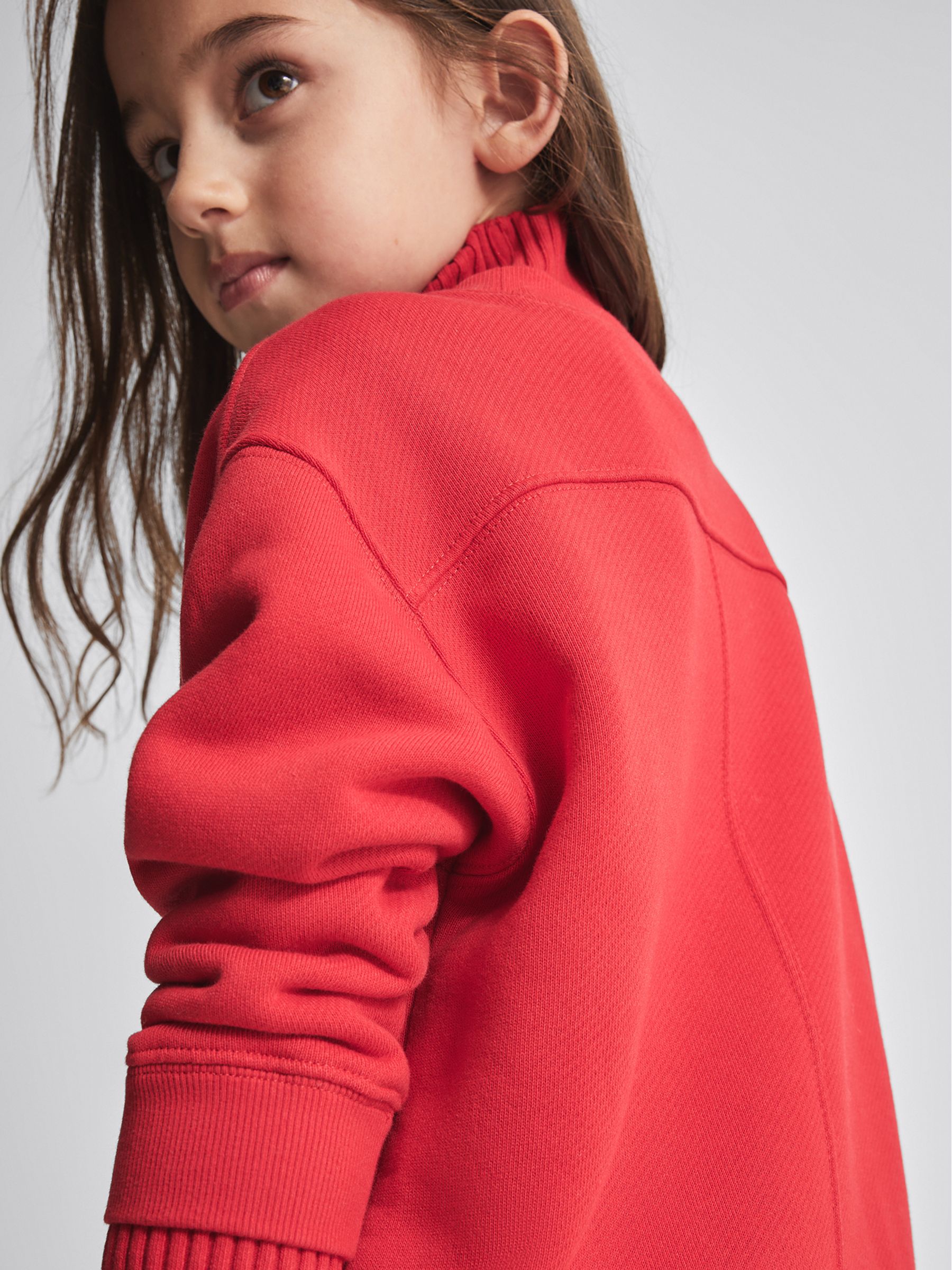 Jersey Roll Neck Tunic in Red - Image 3 of 6