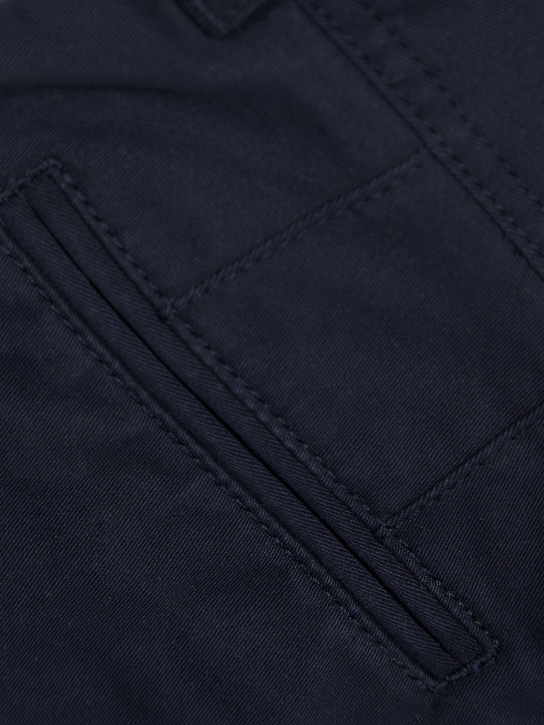 Slim Fit Casual Chinos in Navy - Image 6 of 6