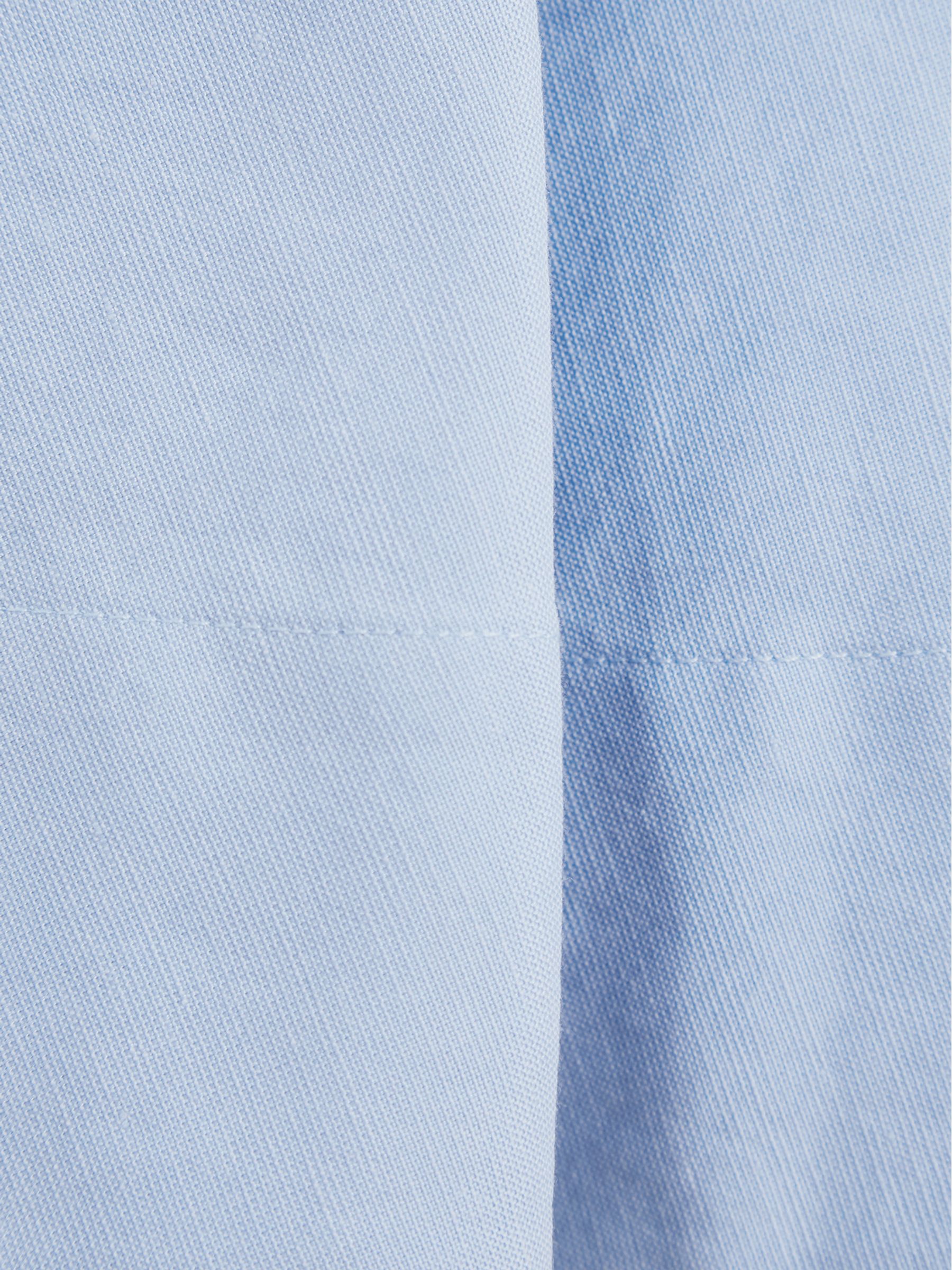 Tie Front Linen Midi Skirt in Blue - Image 7 of 7