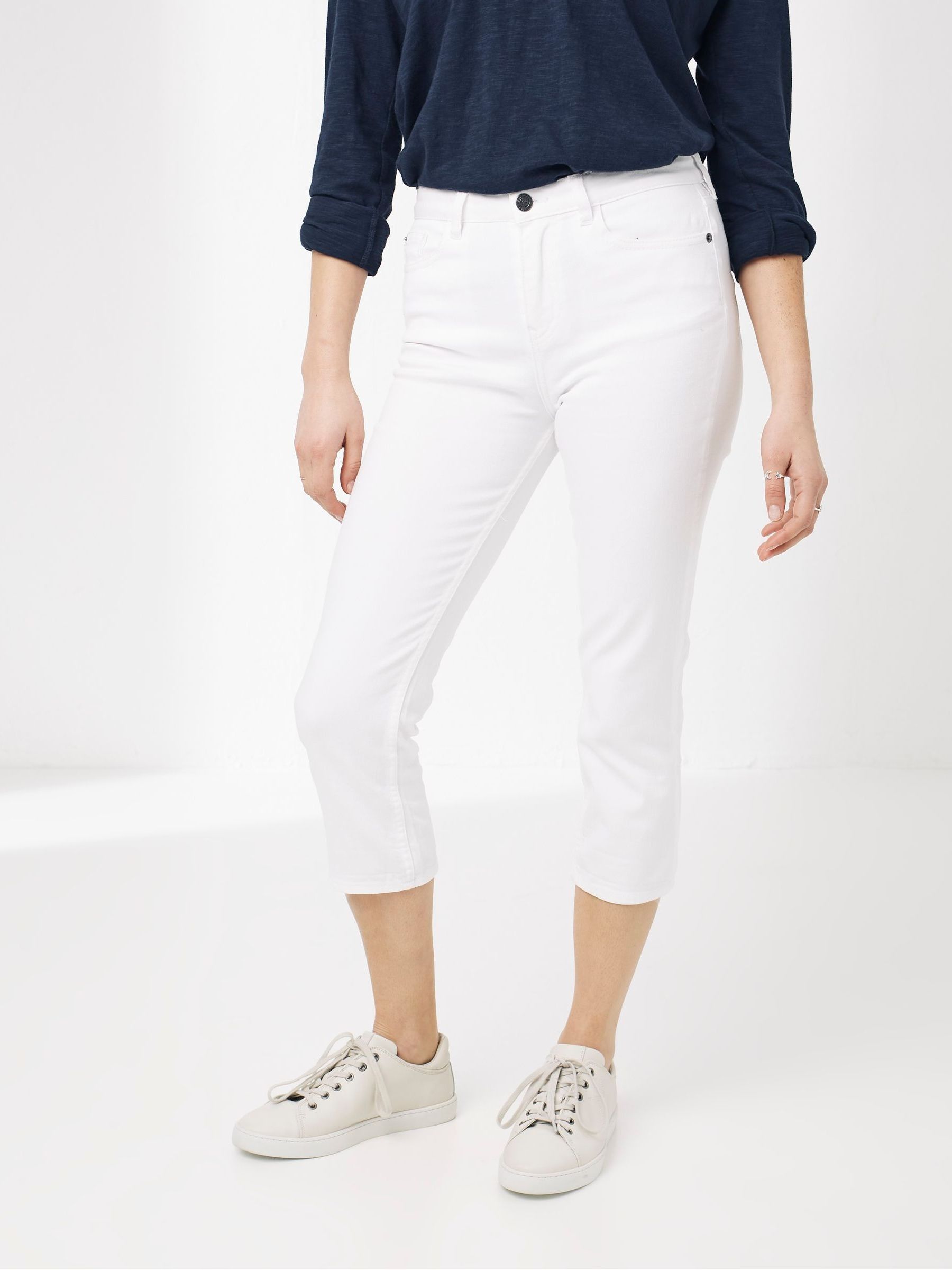 White Hamble Capri Jeans - Image 1 of 4