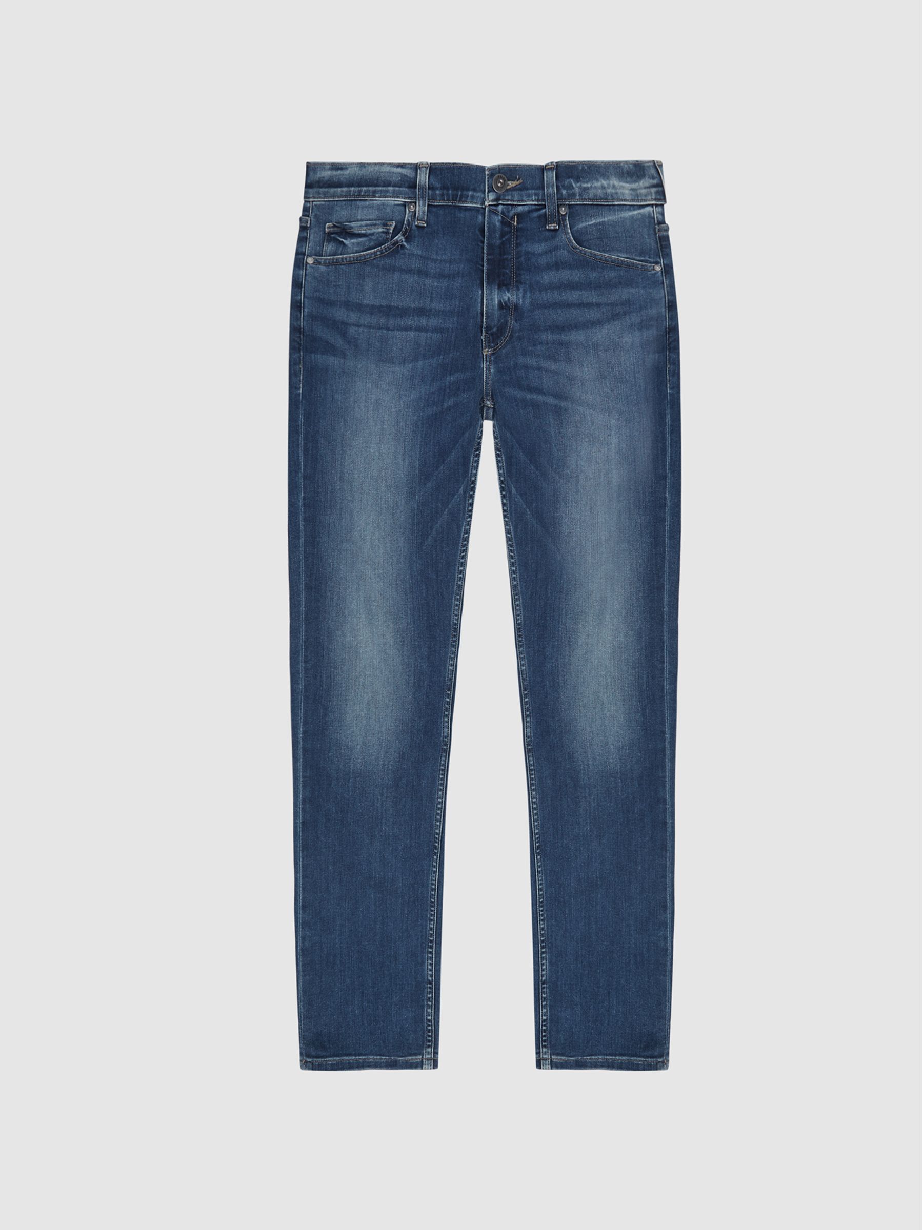 Paige High Stretch Slim Fit Jeans in Light Indigo - Image 2 of 5