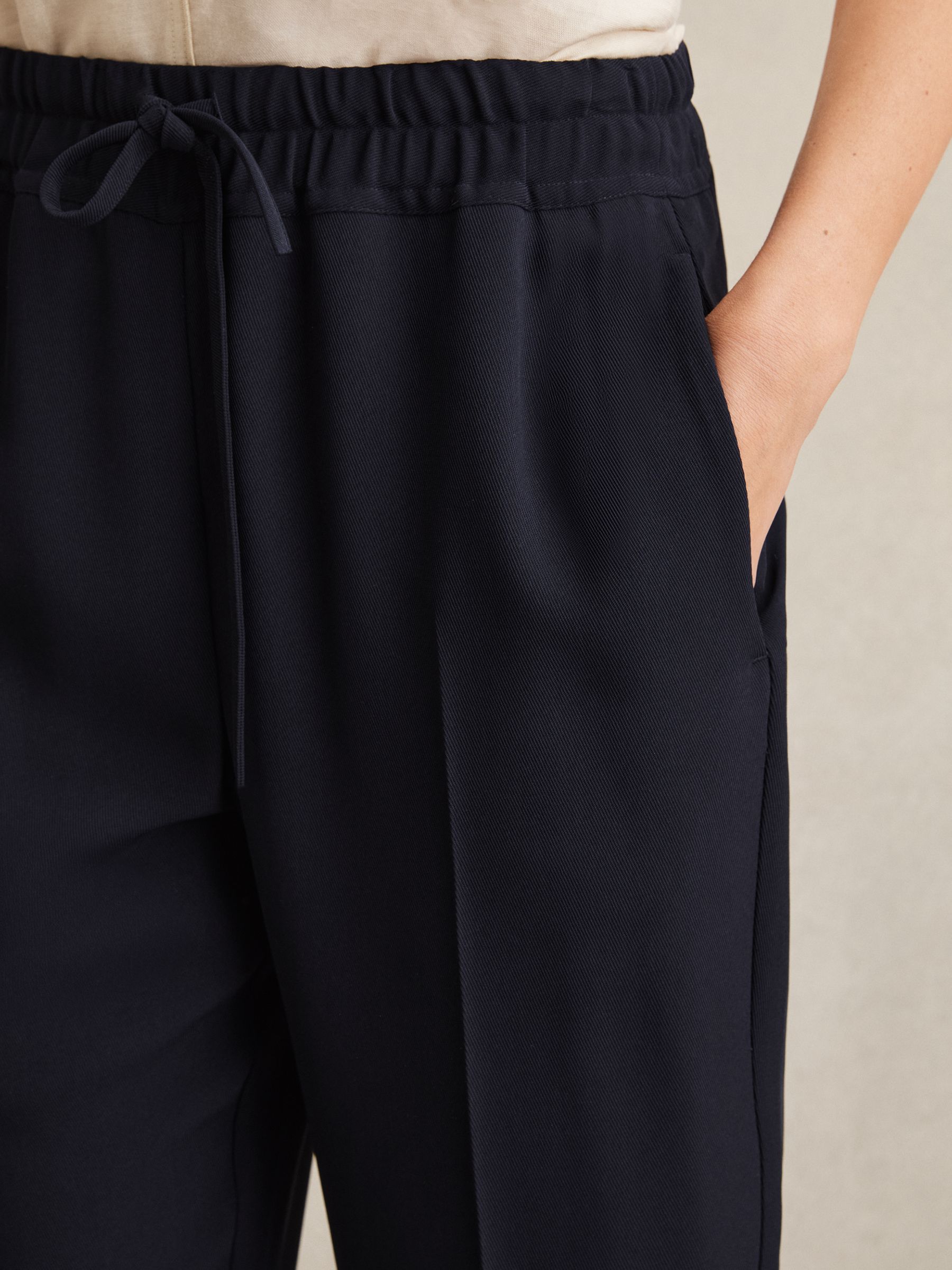 Pull On Trousers in Navy - Image 4 of 6