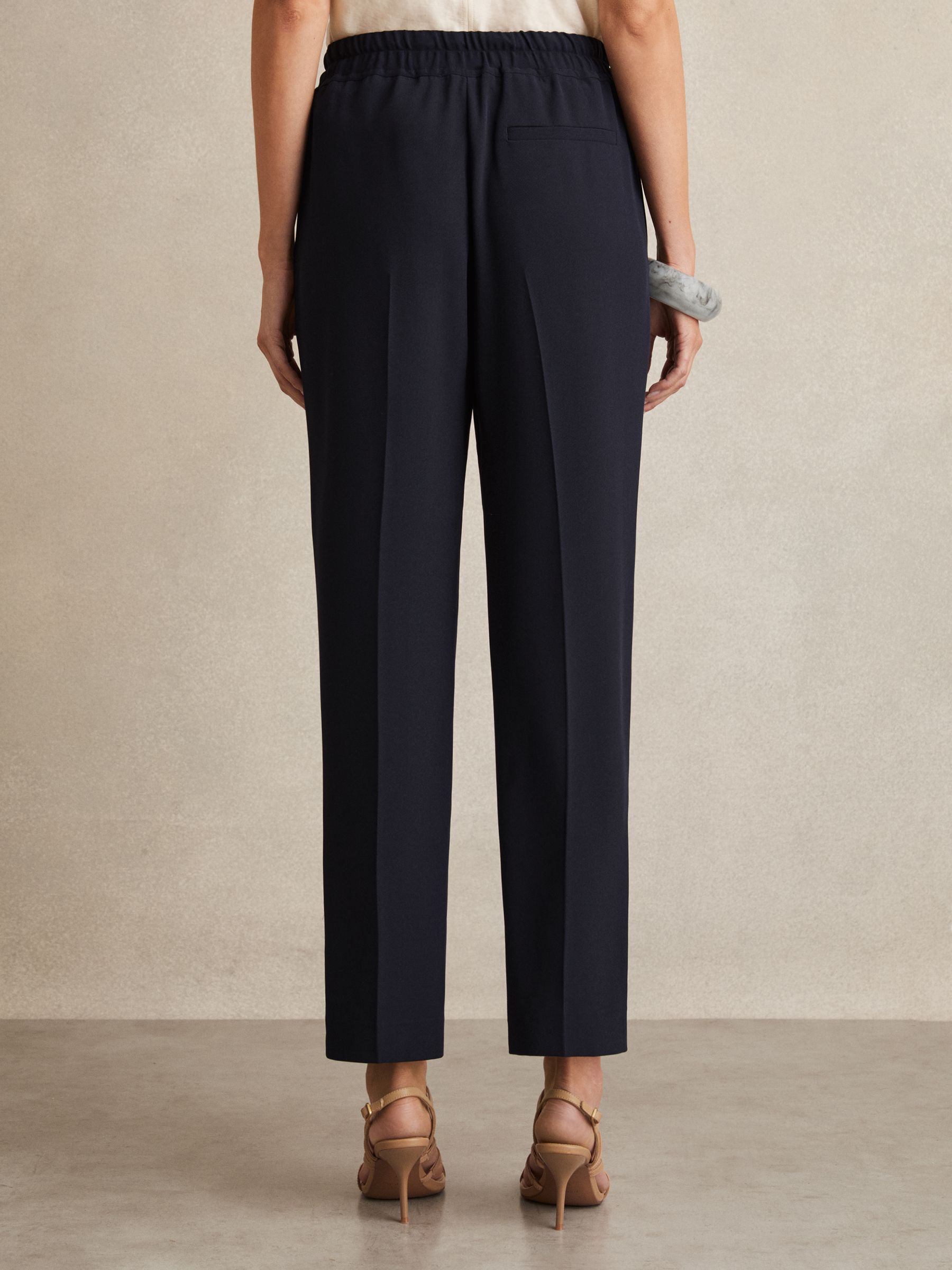 Pull On Trousers in Navy - Image 5 of 6