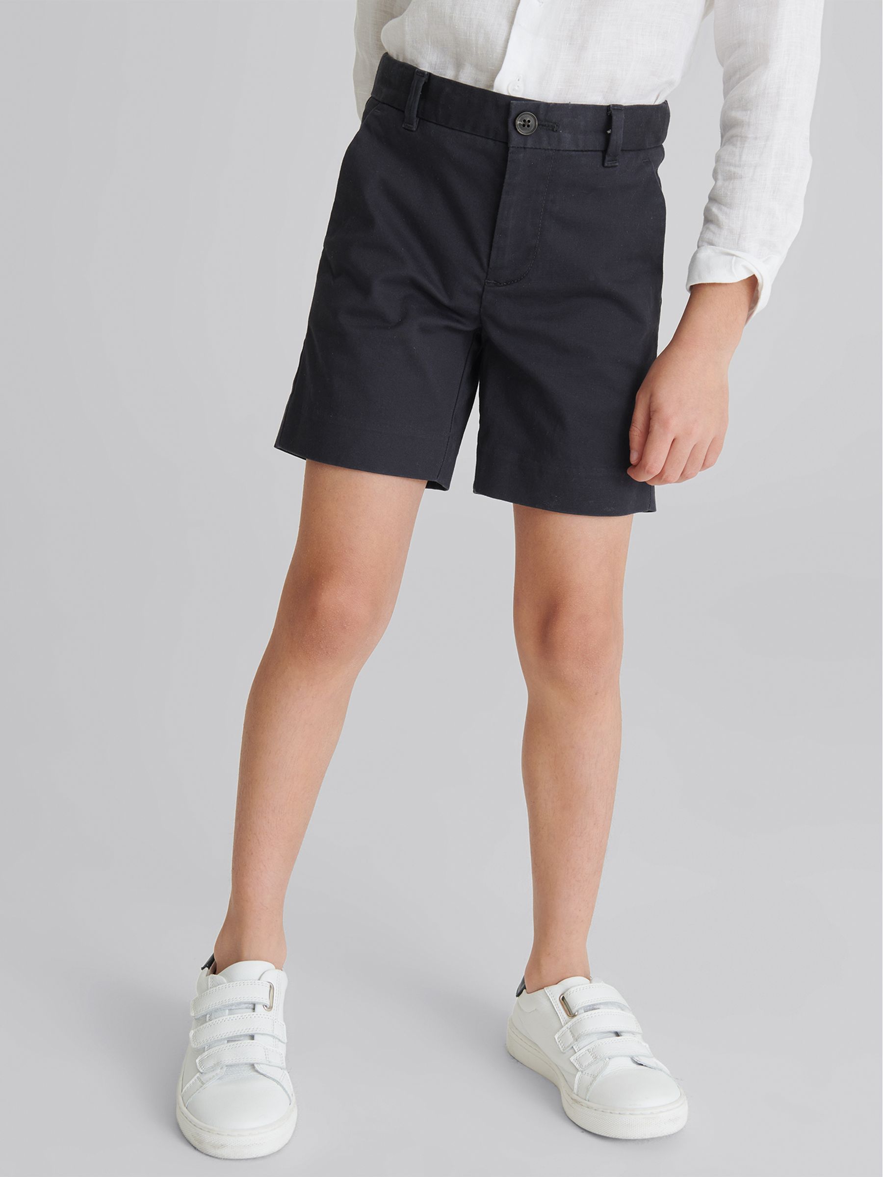 4-9 yrs Casual Chino Shorts in Navy - Image 3 of 6