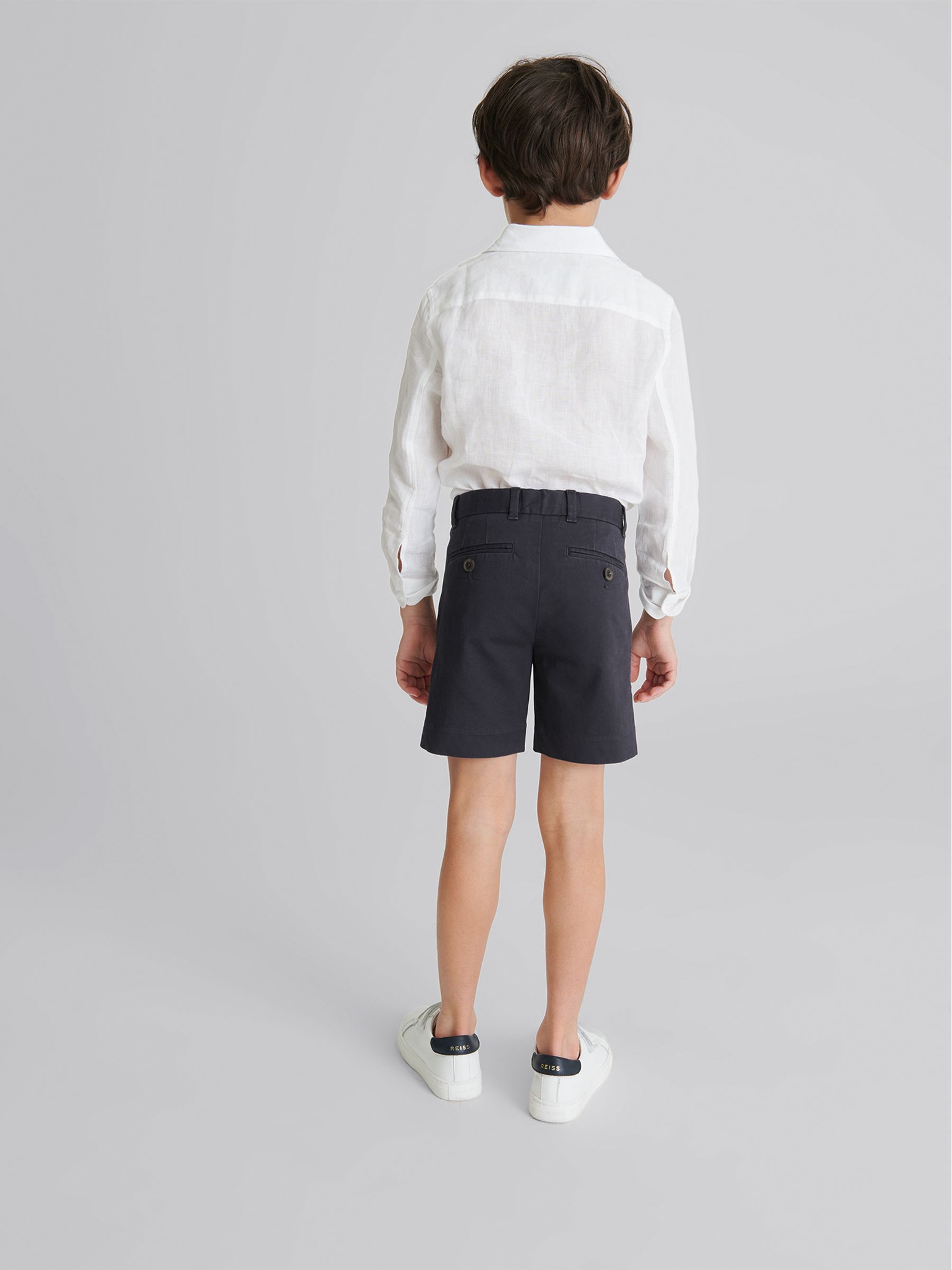 4-9 yrs Casual Chino Shorts in Navy - Image 5 of 6
