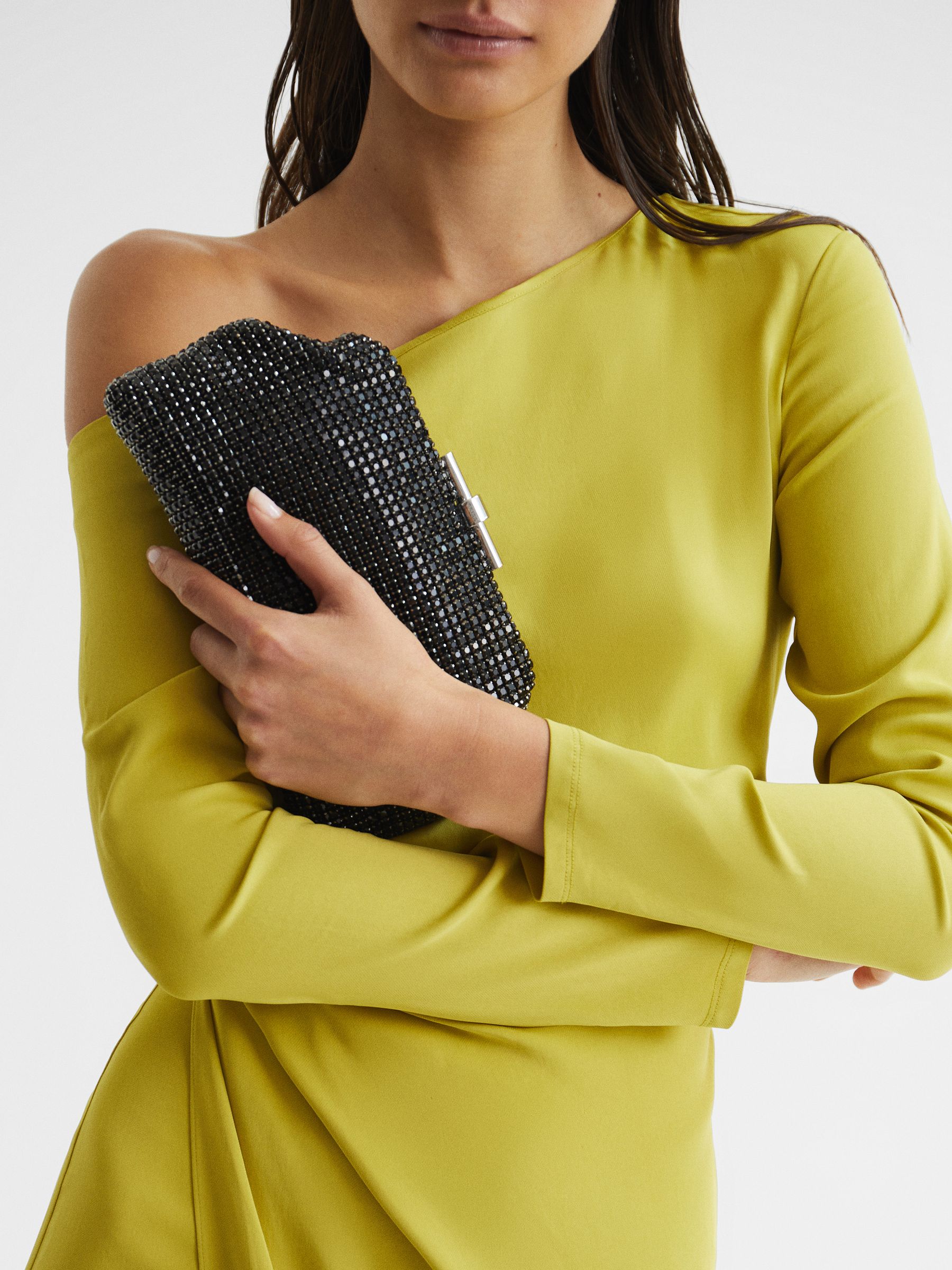 Embellished Clutch Bag in Black - Image 3 of 8