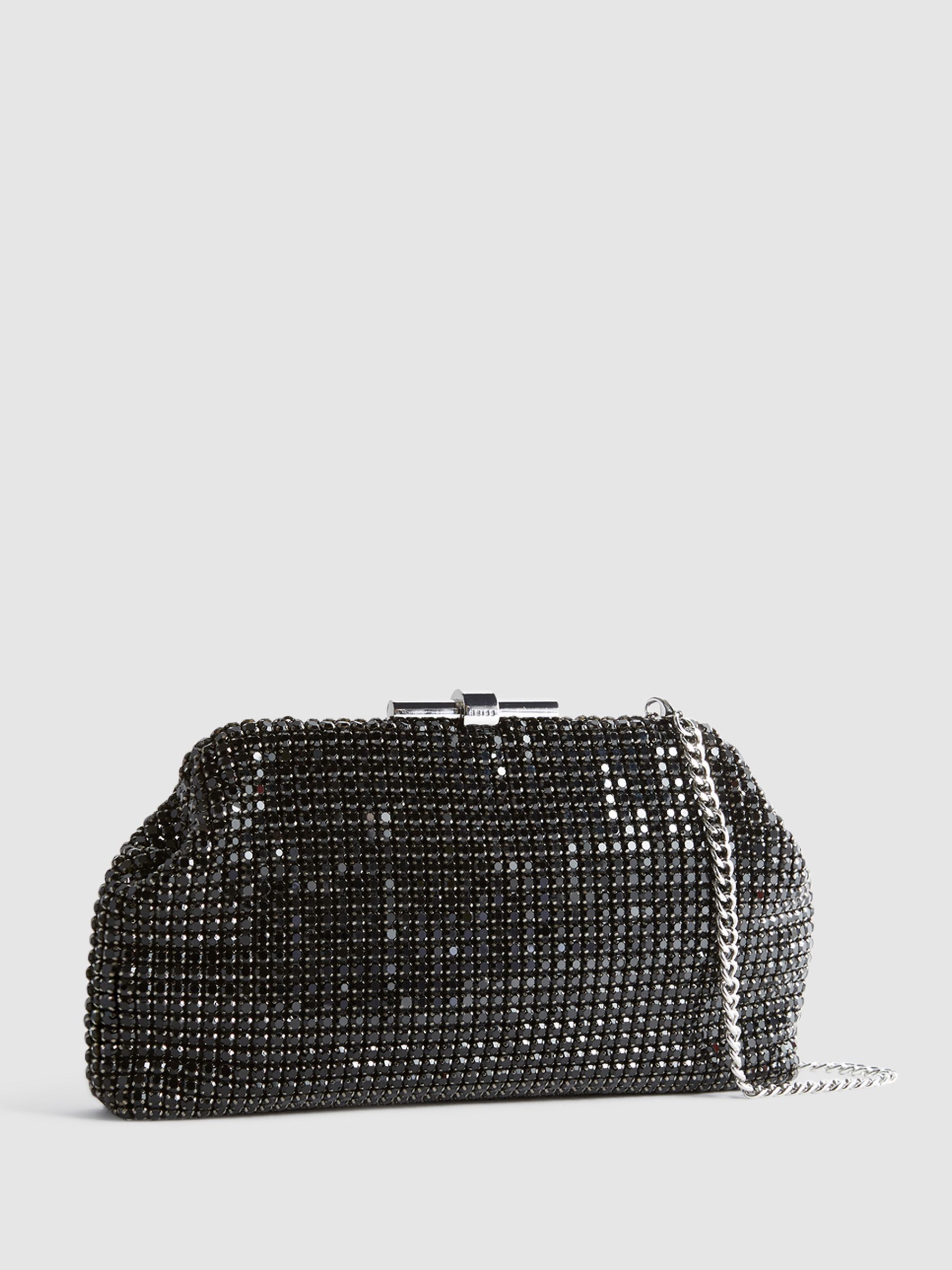 Embellished Clutch Bag in Black - Image 4 of 8