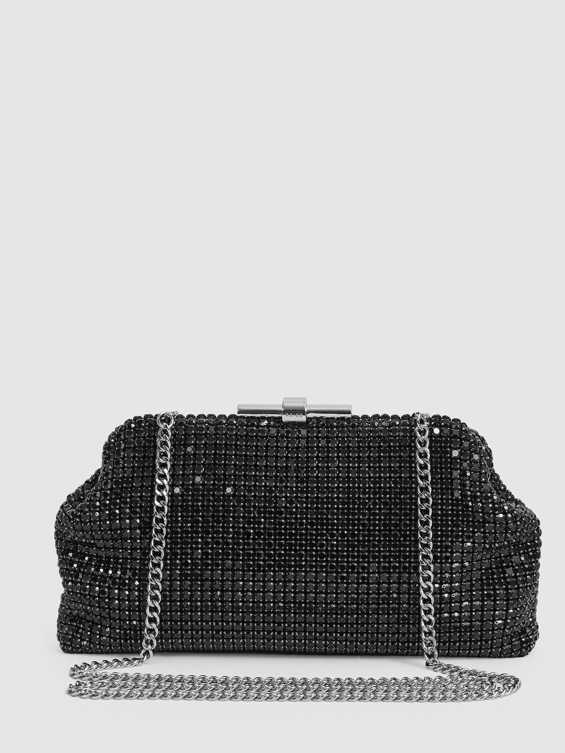 Embellished Clutch Bag in Black - Image 7 of 8