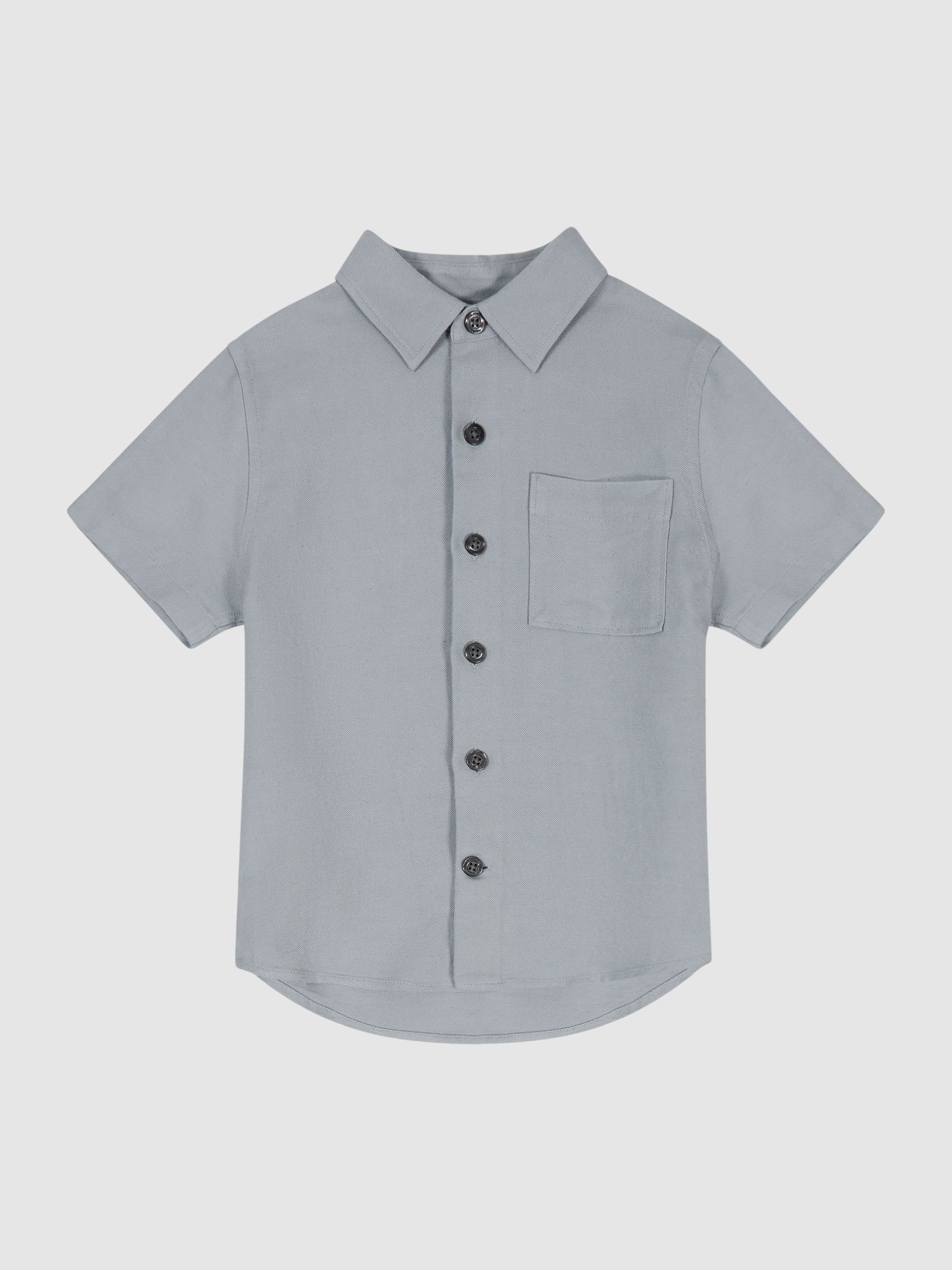 Short Sleeve Shirt in Airforce Blue - Image 2 of 6