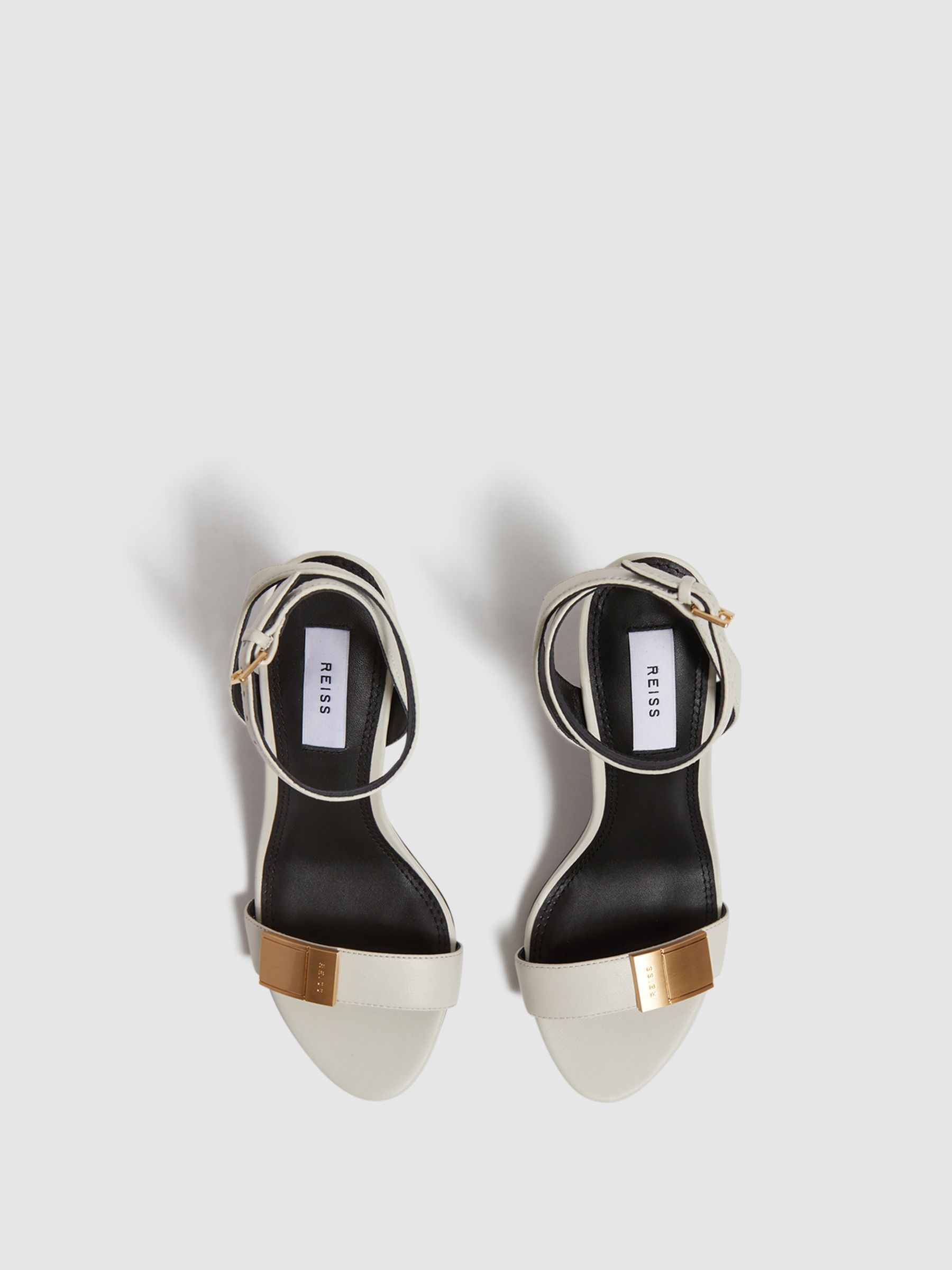 Strappy Heel Sandals in Off White - Image 4 of 8