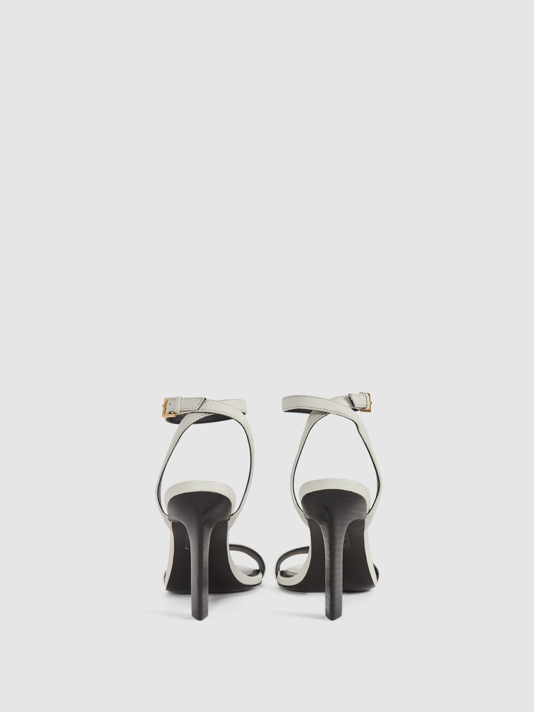 Strappy Heel Sandals in Off White - Image 5 of 8