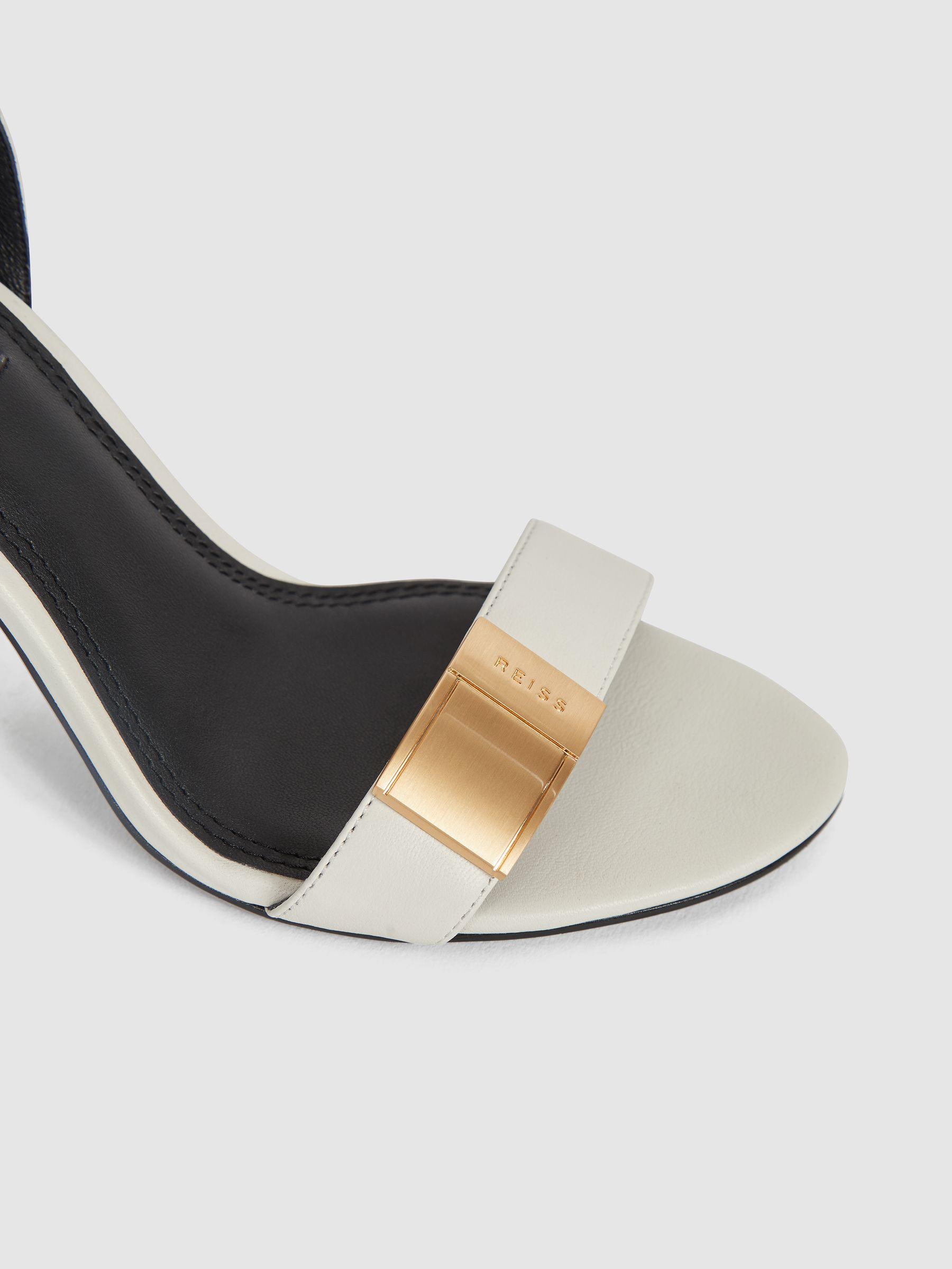 Strappy Heel Sandals in Off White - Image 6 of 8