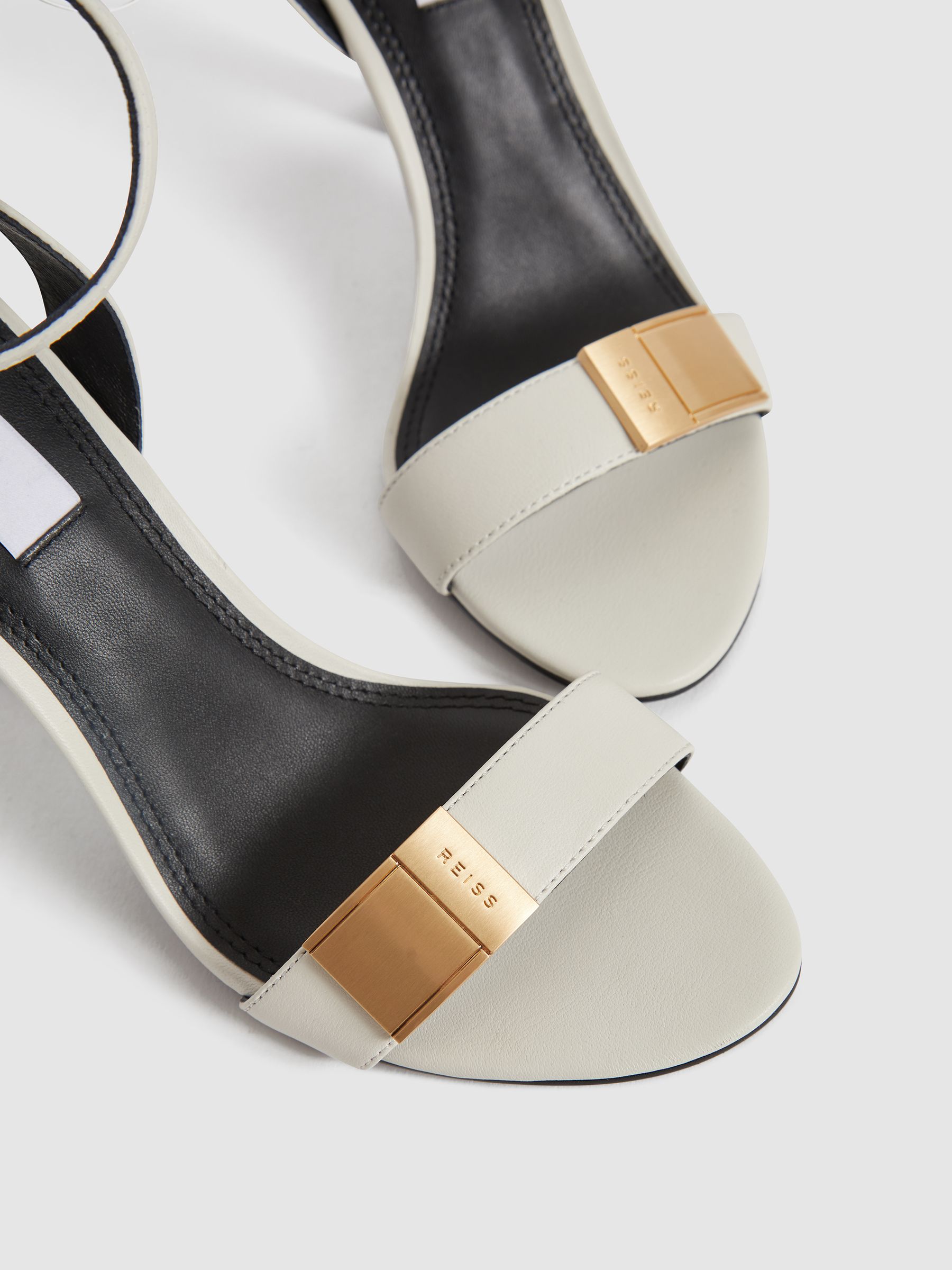 Strappy Heel Sandals in Off White - Image 7 of 8