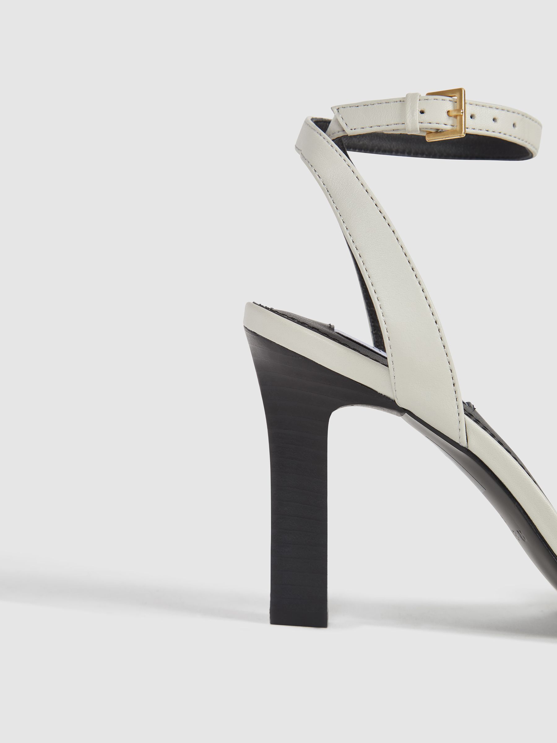 Strappy Heel Sandals in Off White - Image 8 of 8