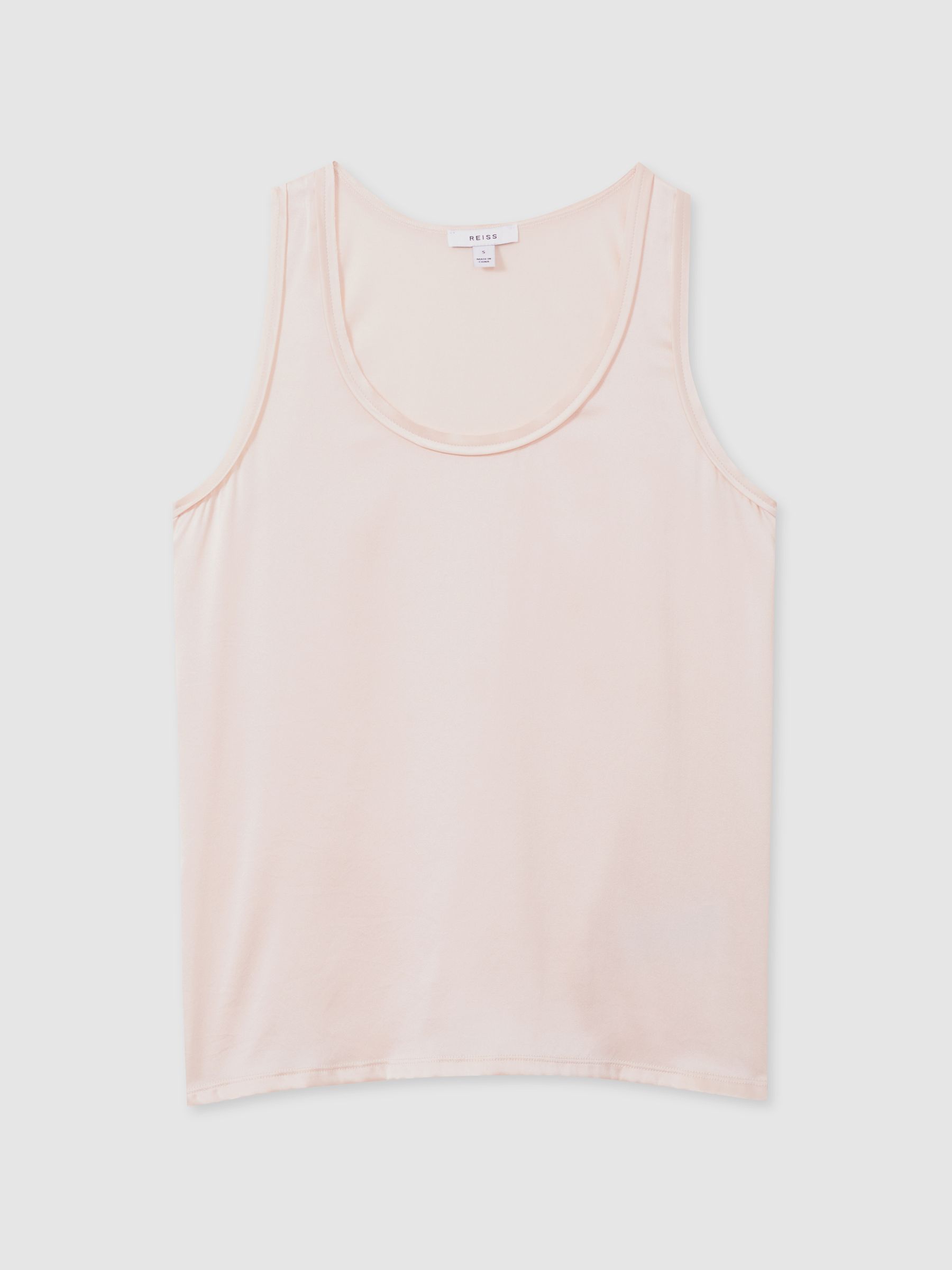 Silk Front Vest in Nude - Image 2 of 6