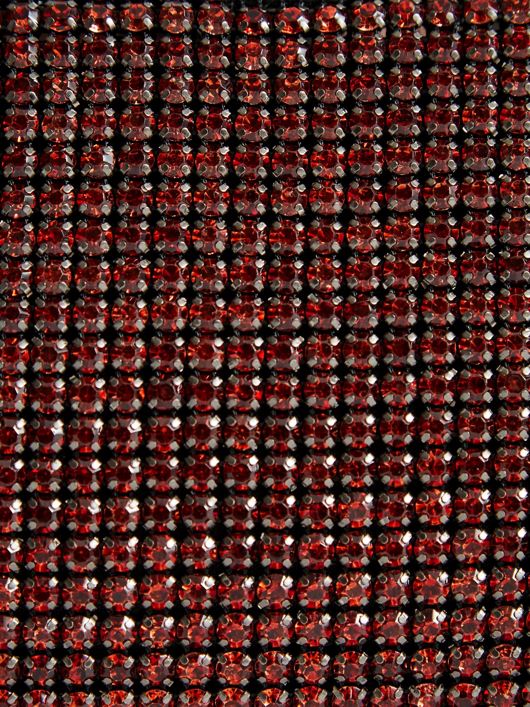 Embellished Clutch Bag in Orange - Image 7 of 9